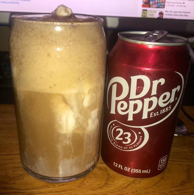Make a Dr Pepper Rum Double Float with this ice cream…so good r/DrPepper