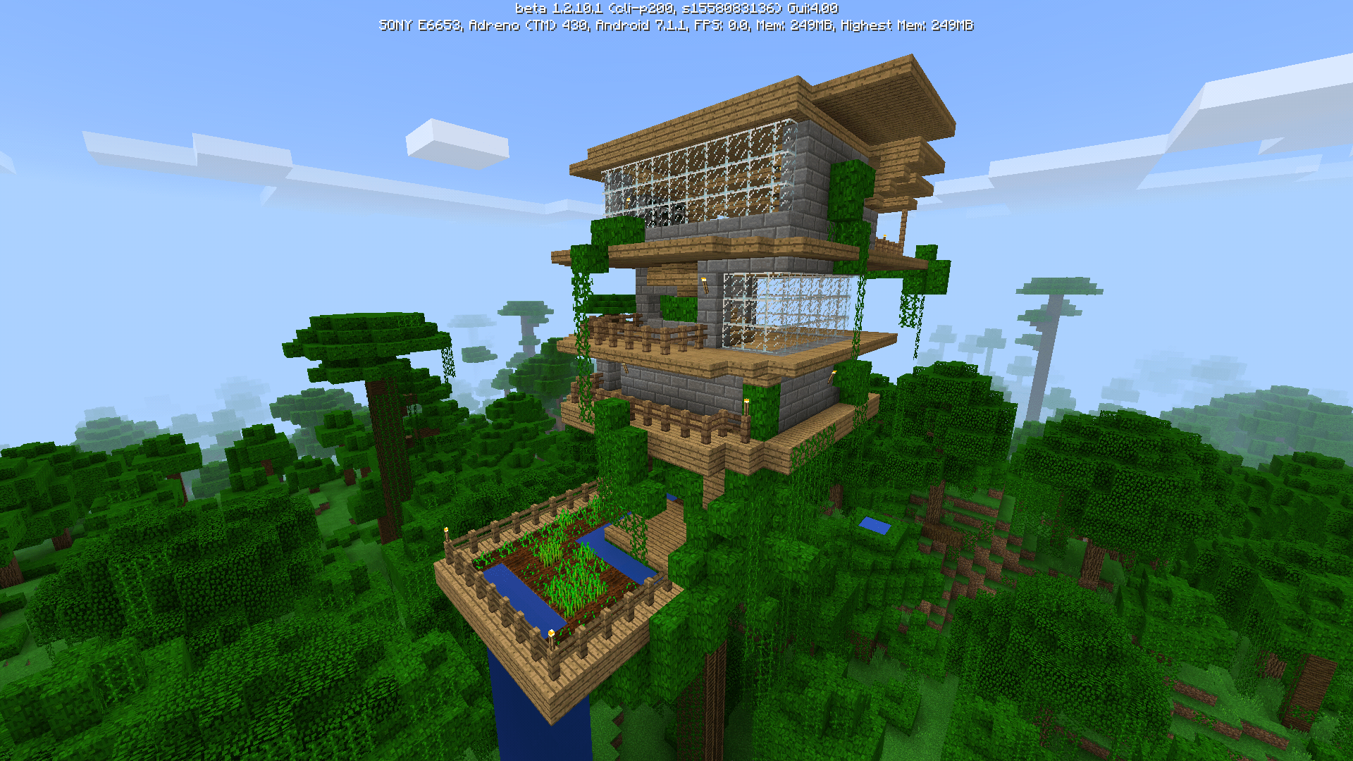 [WIP] Treehouse I built. Any suggestions? Minecraft
