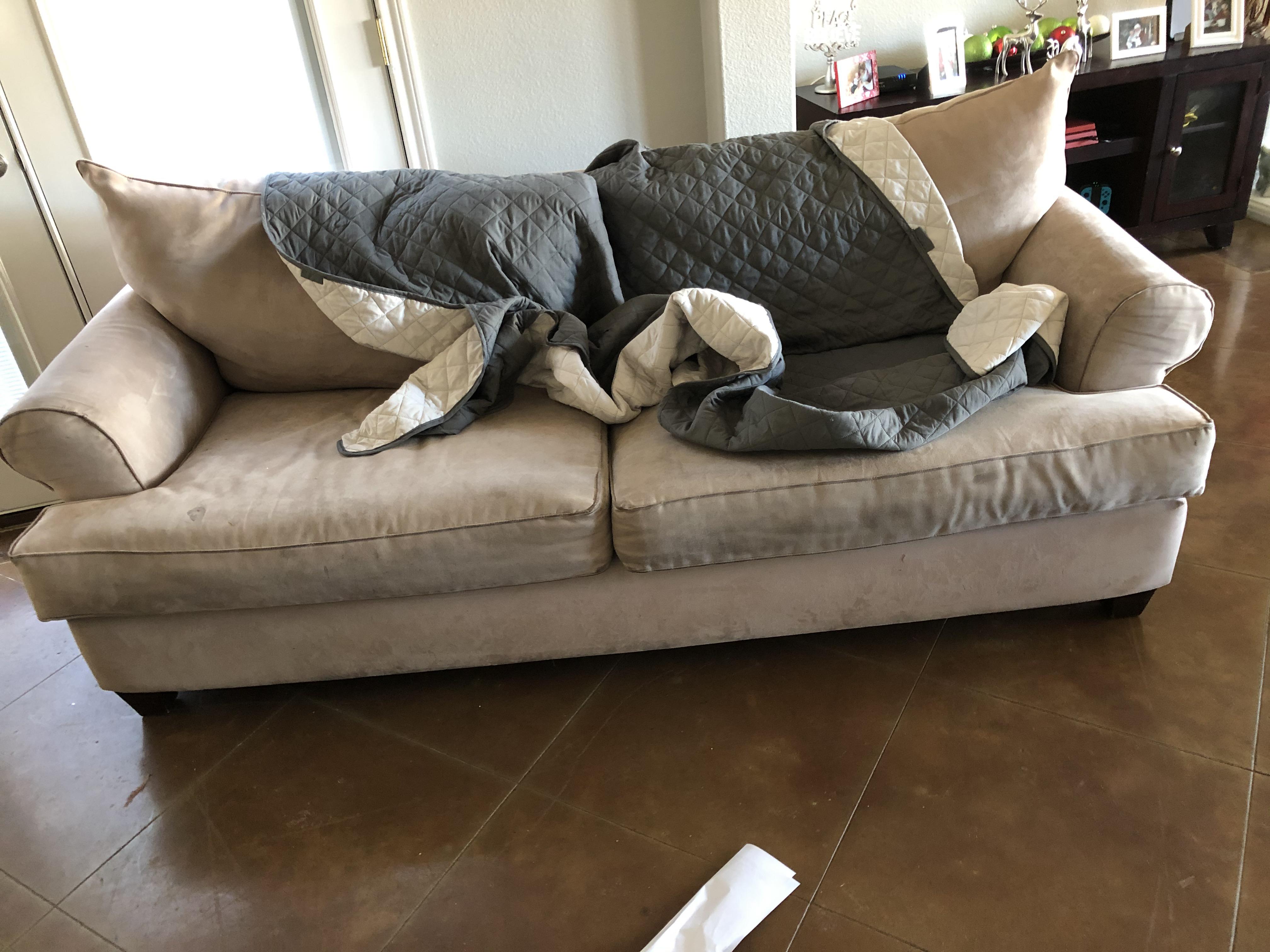 Free couch Have to be able to haul it away yourself (meaning have your