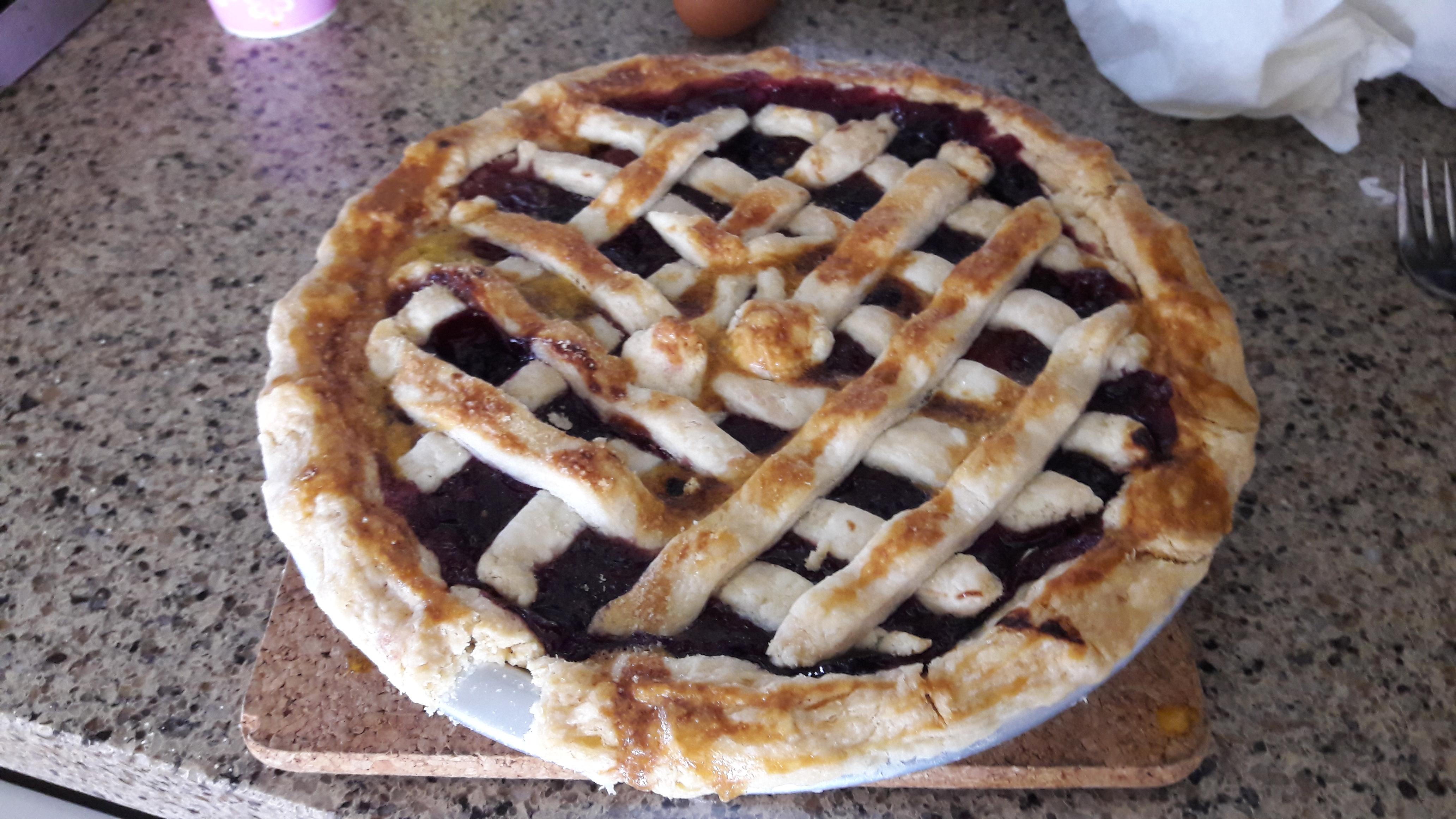 First try making a pie.. the egg wash turned out weird. r/Baking