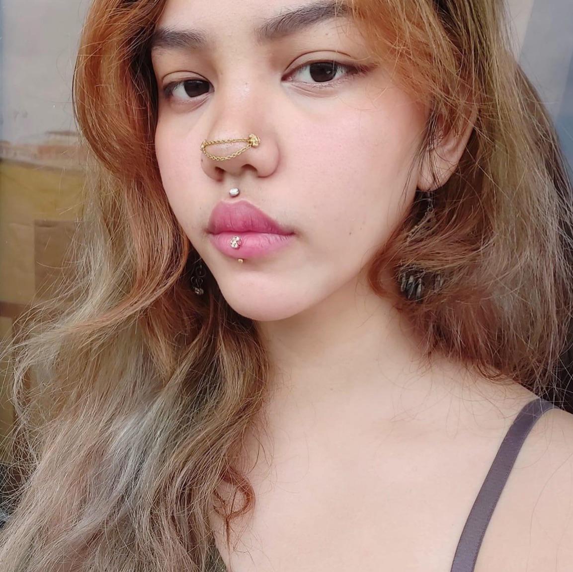 Medusa And Vertical Labret Piercing