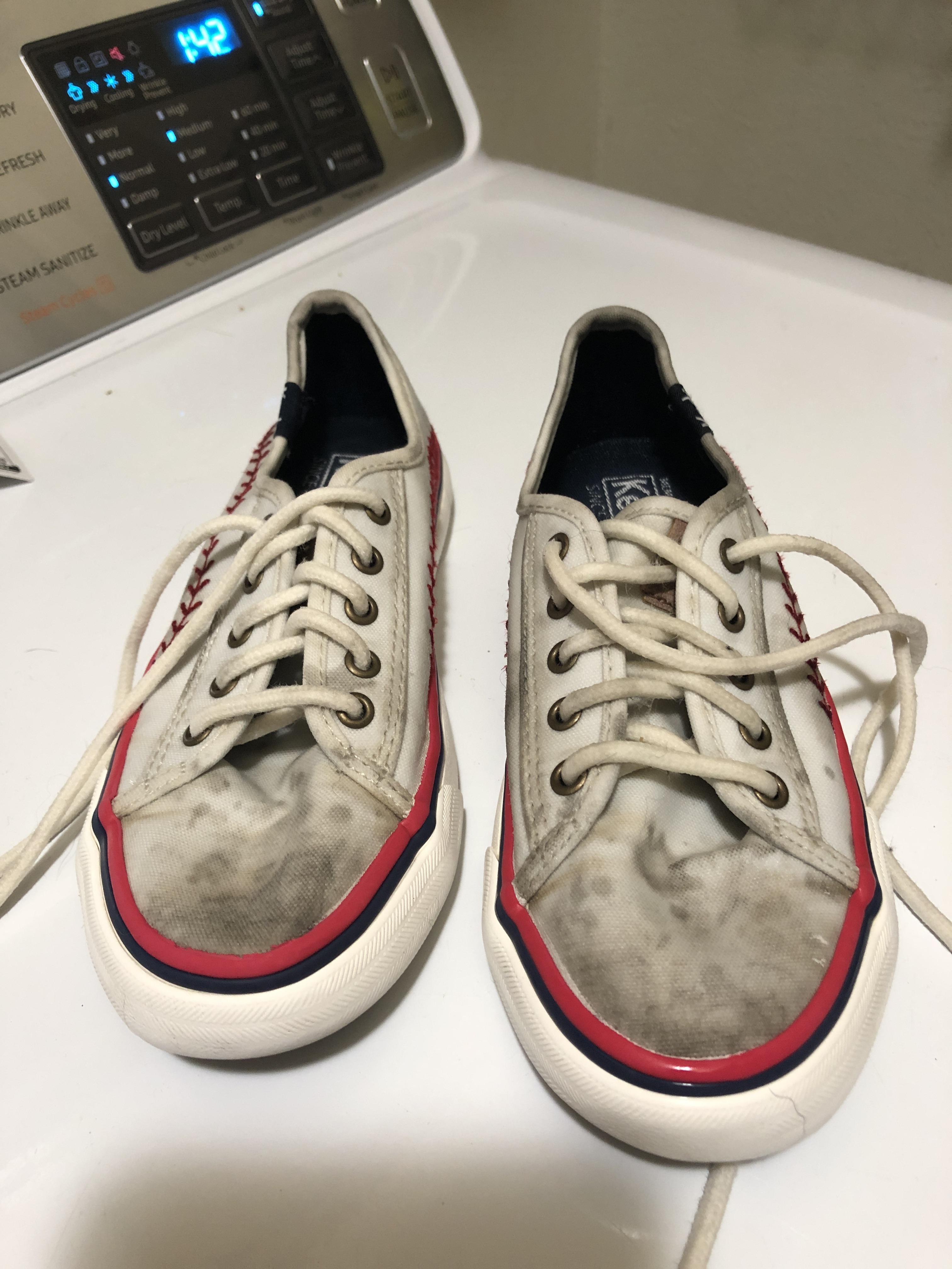 How to clean Keds?! I’ve scrubbed them, spot treated with Shout, and