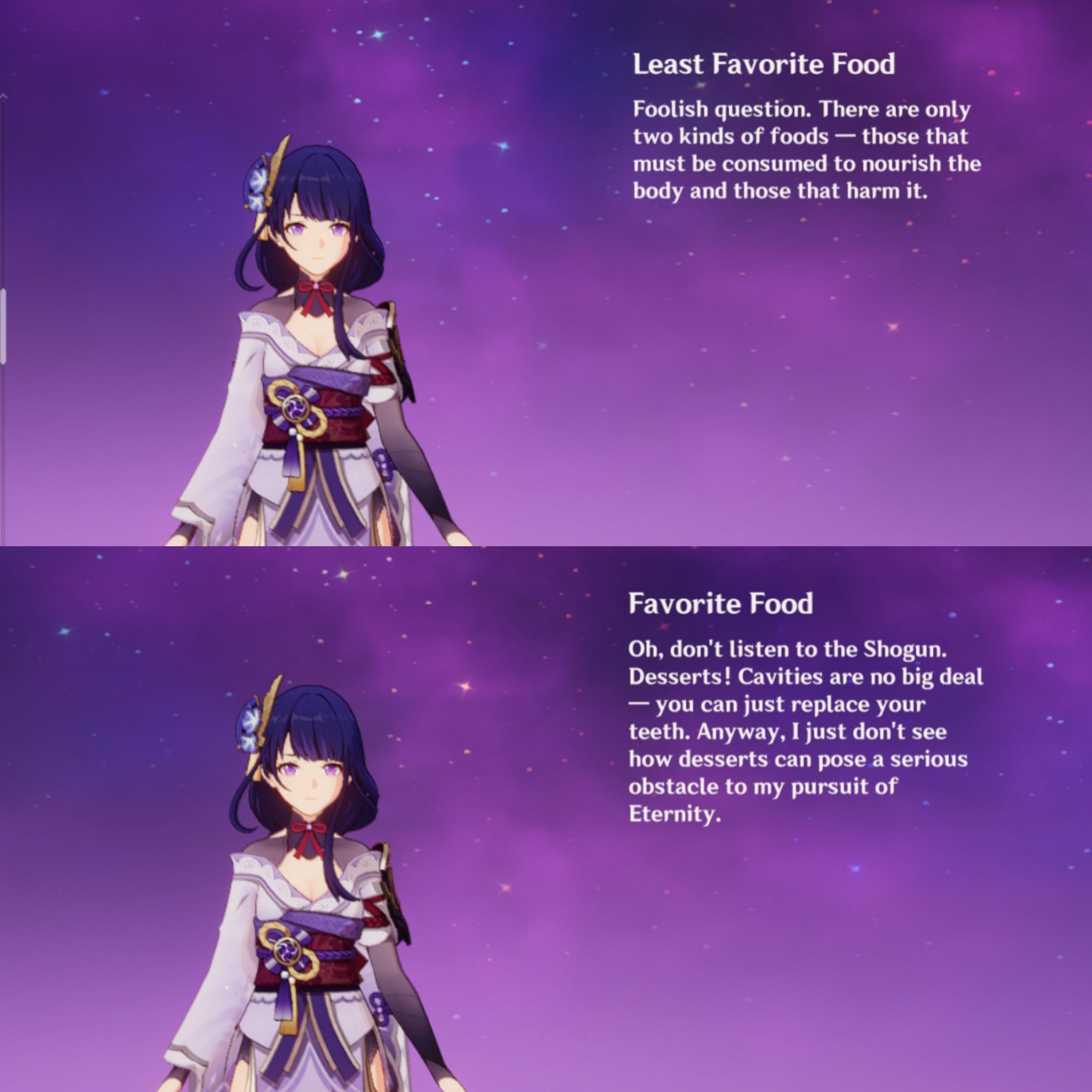 Shogun and Ei's favorite food r/Genshin_Impact