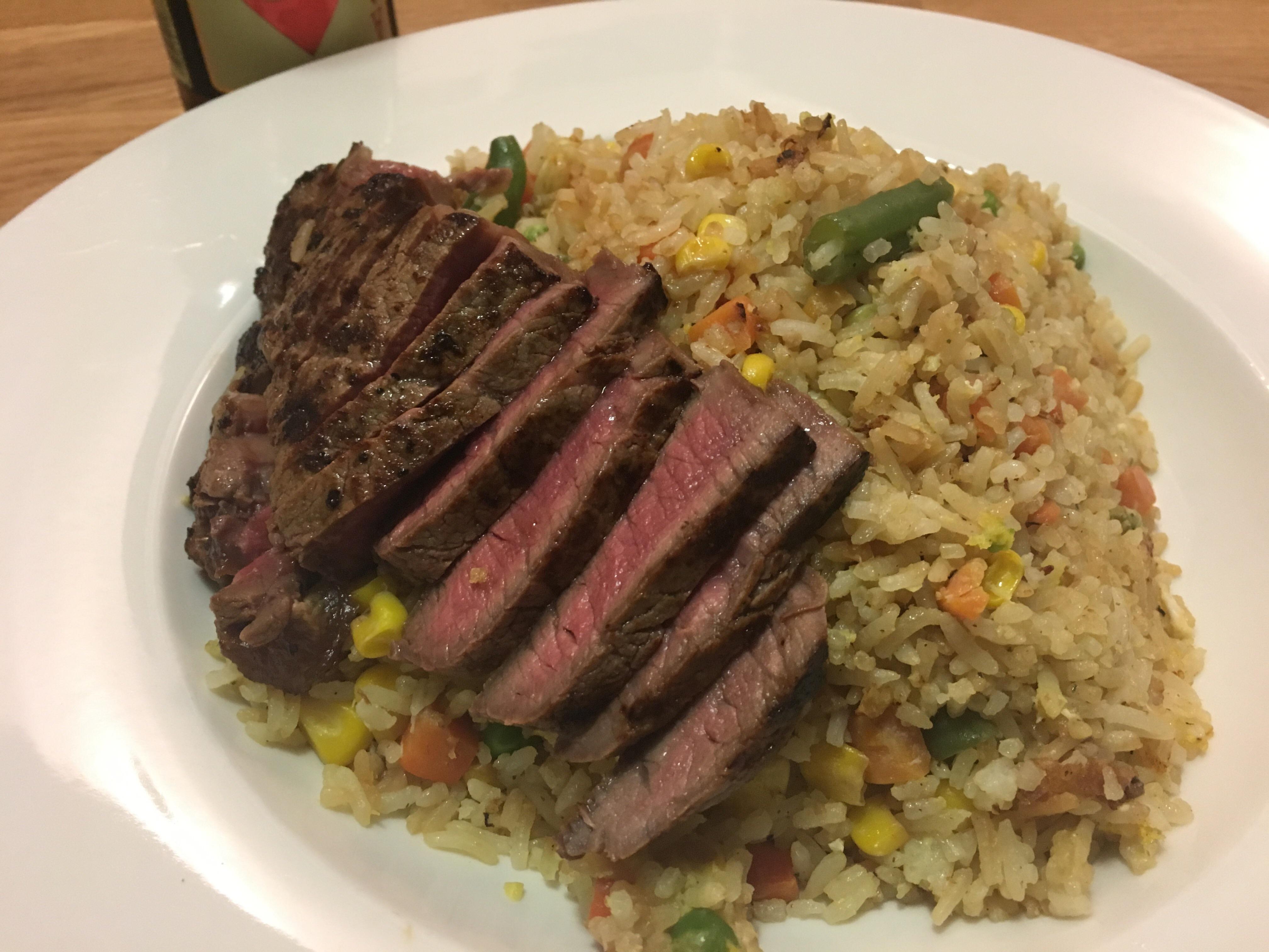 [Homemade] Steak and duck fat fried rice r/food