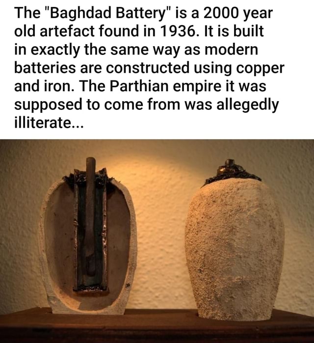 So we know the Baghdad Battery is real but what exactly was it for