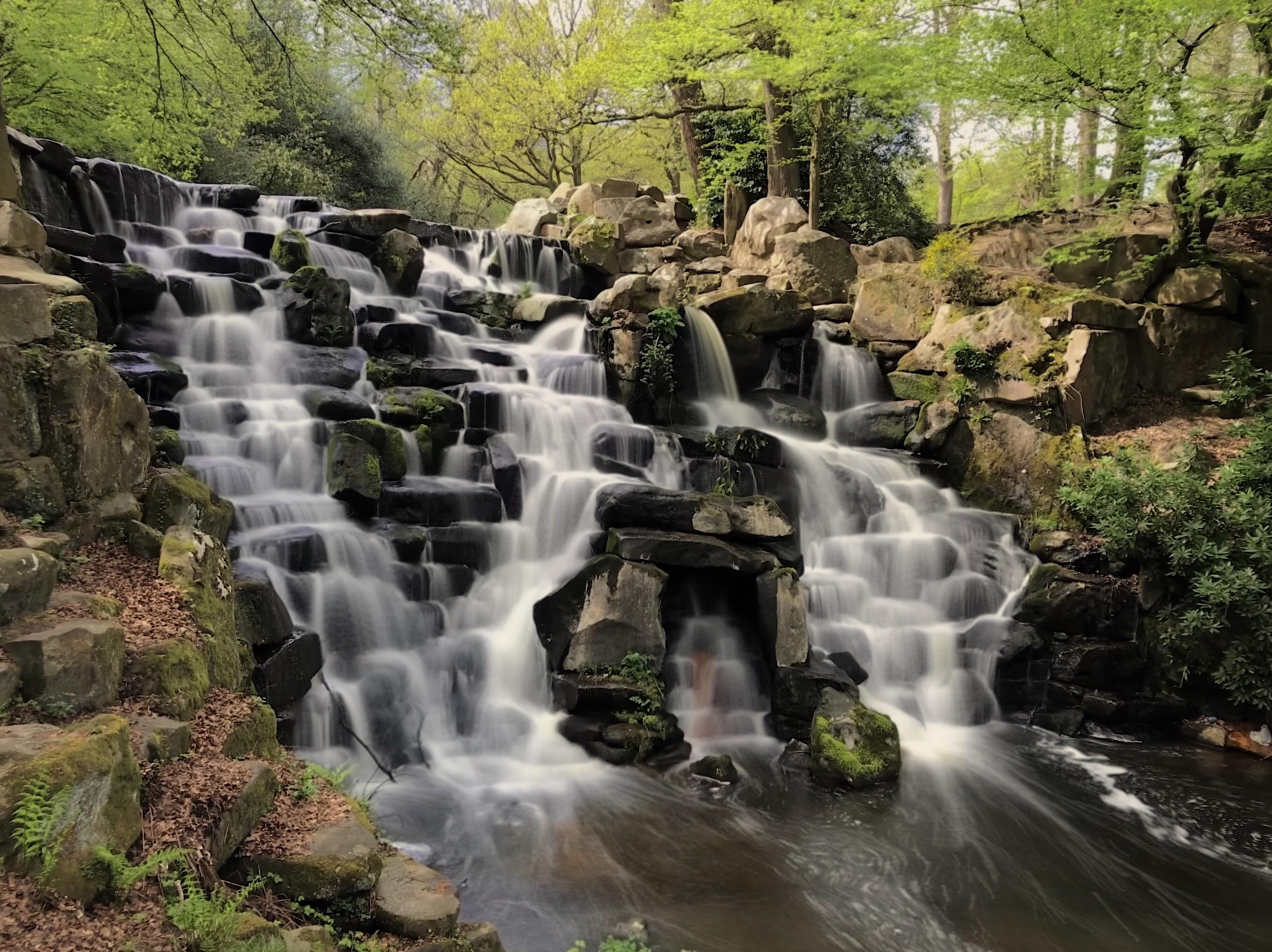 Virginia Water Waterfall [OC] [3634x2721] r/EarthPorn
