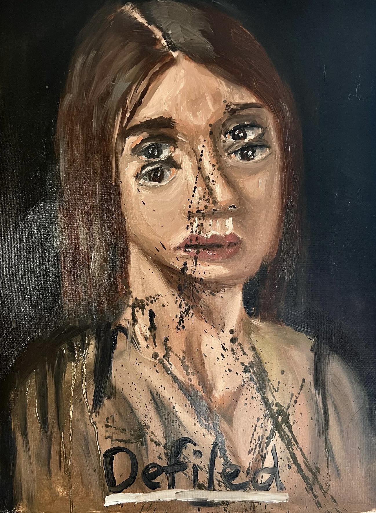 Defiled, Oil Paints on Canvas, self, 2022 painting