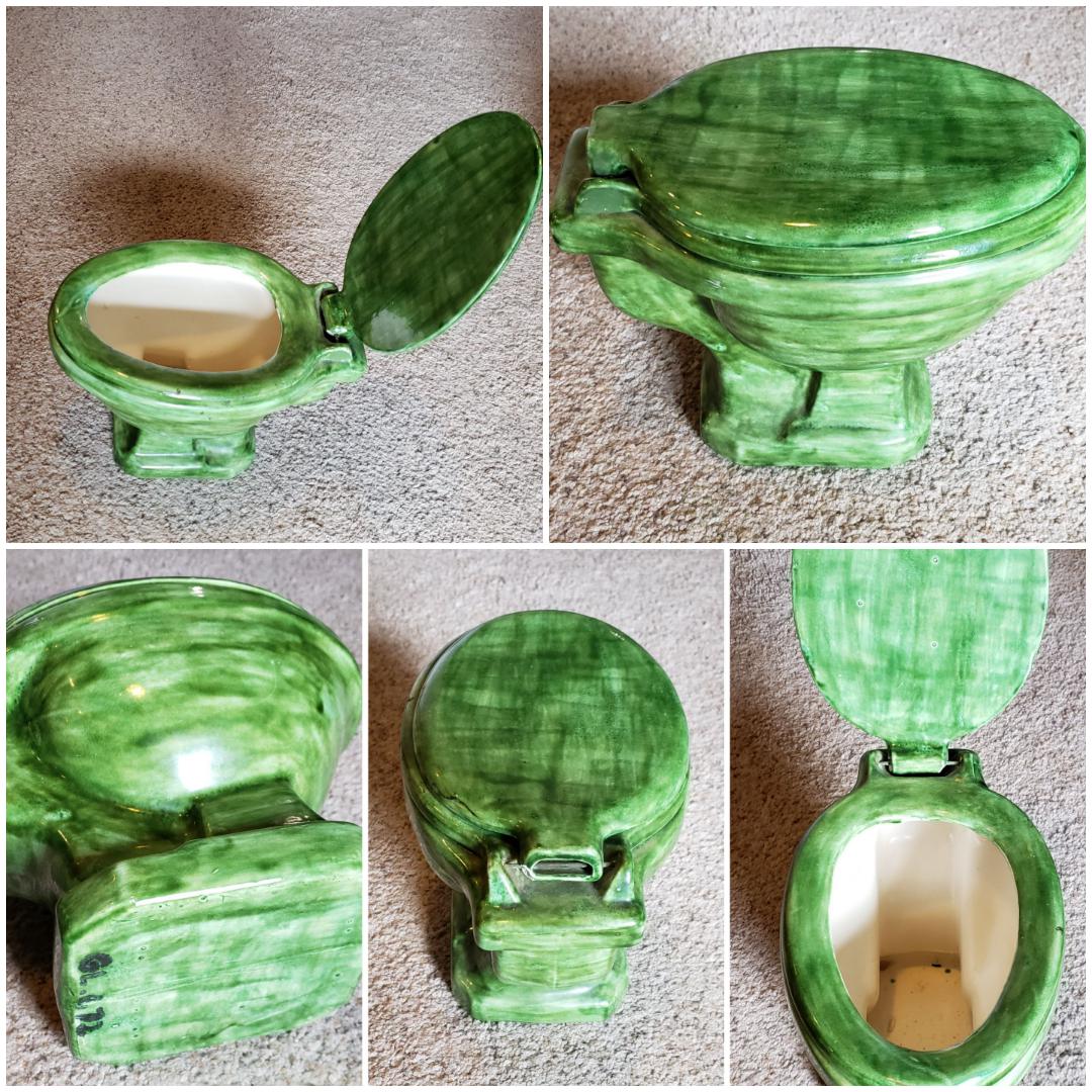 I Found This Mini Ceramic Toilet From 1972 At Goodwill! r