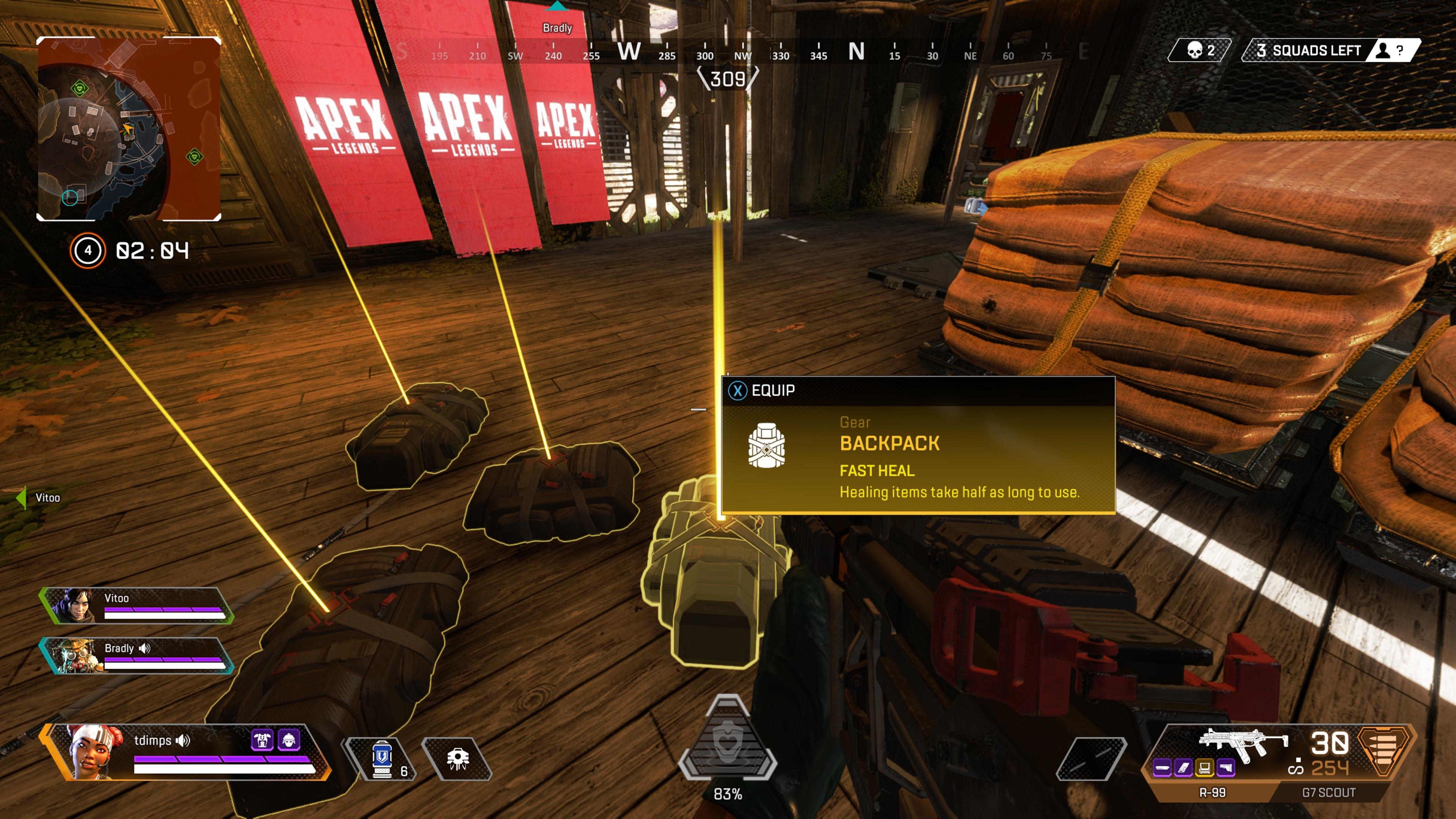 Yellow Backpack Apex Legends