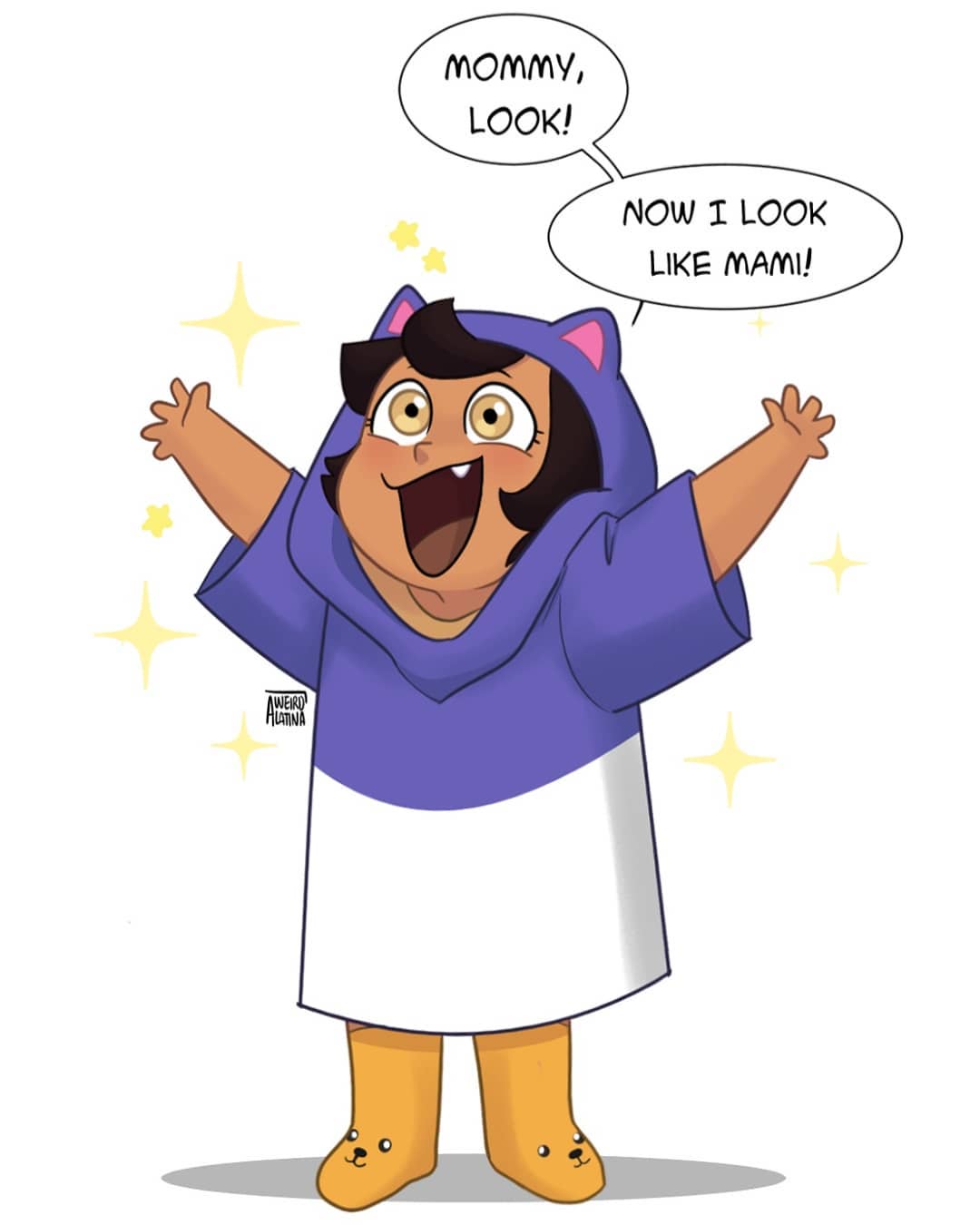 Little Luz in her cat hoodie r/TheOwlHouse