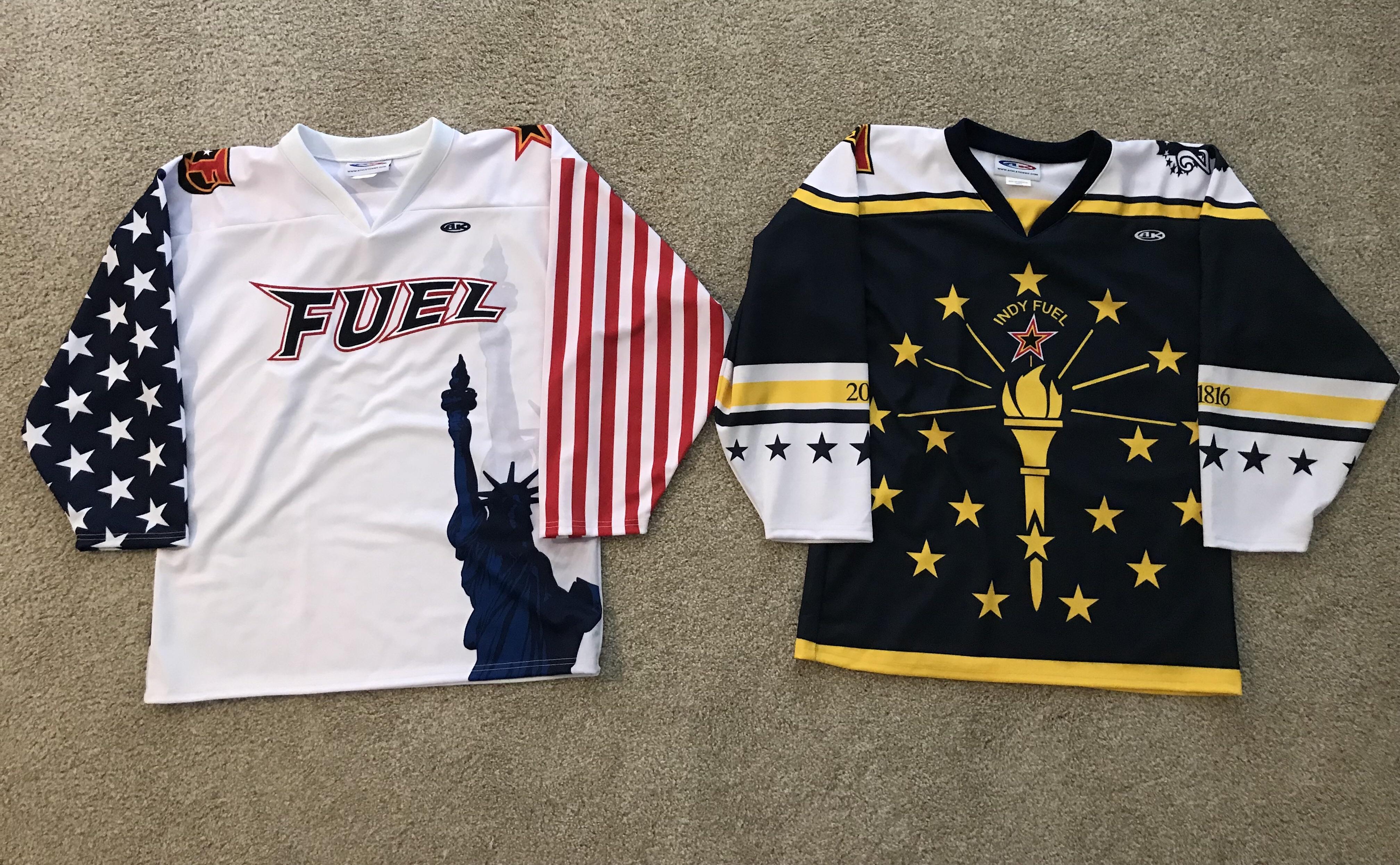 Indy Fuel Made in America and Indiana Bicentennial jerseys! r