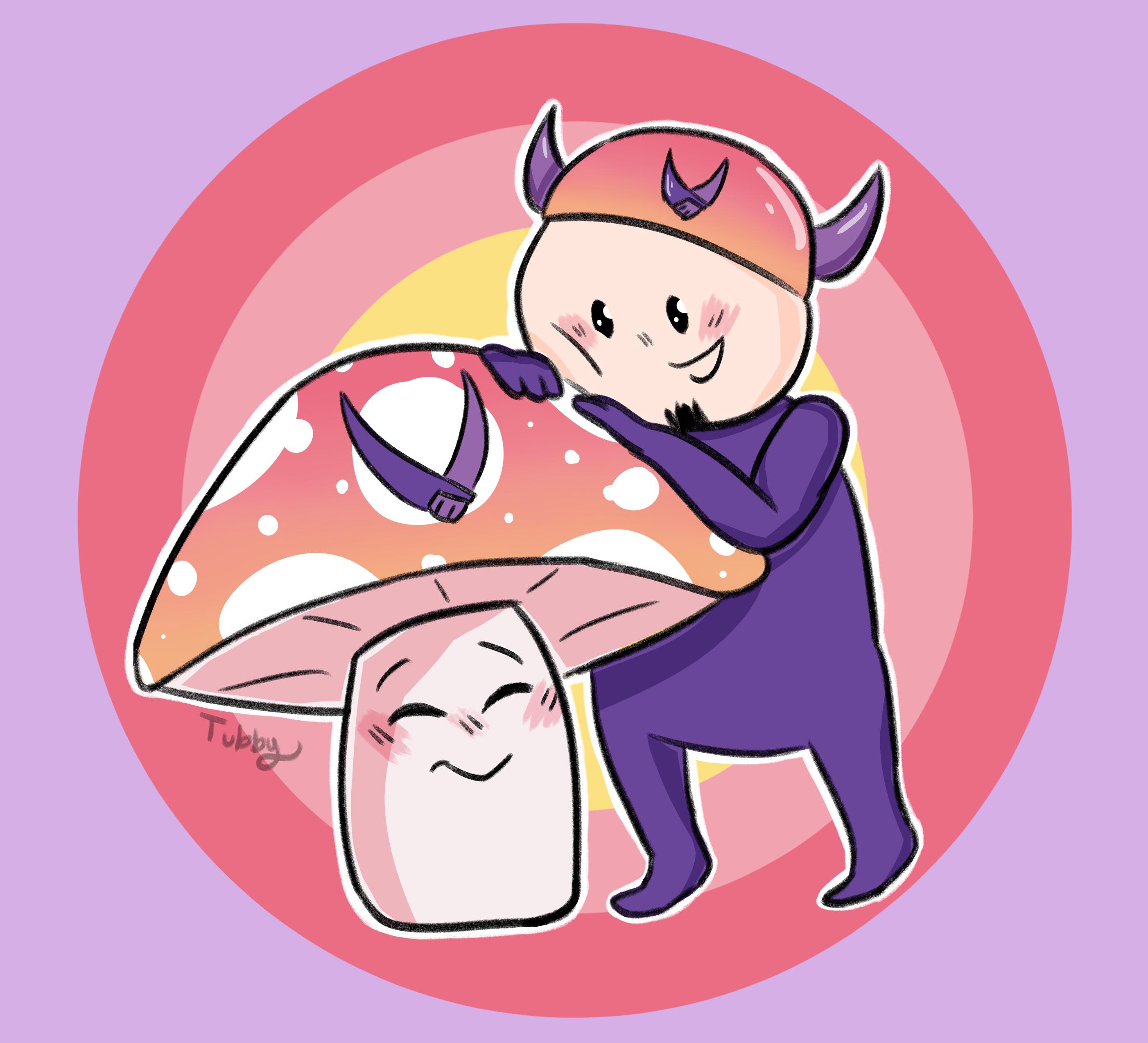 Pretty excited for Vinesauce is Hope this year, so I drew a hopeshroom