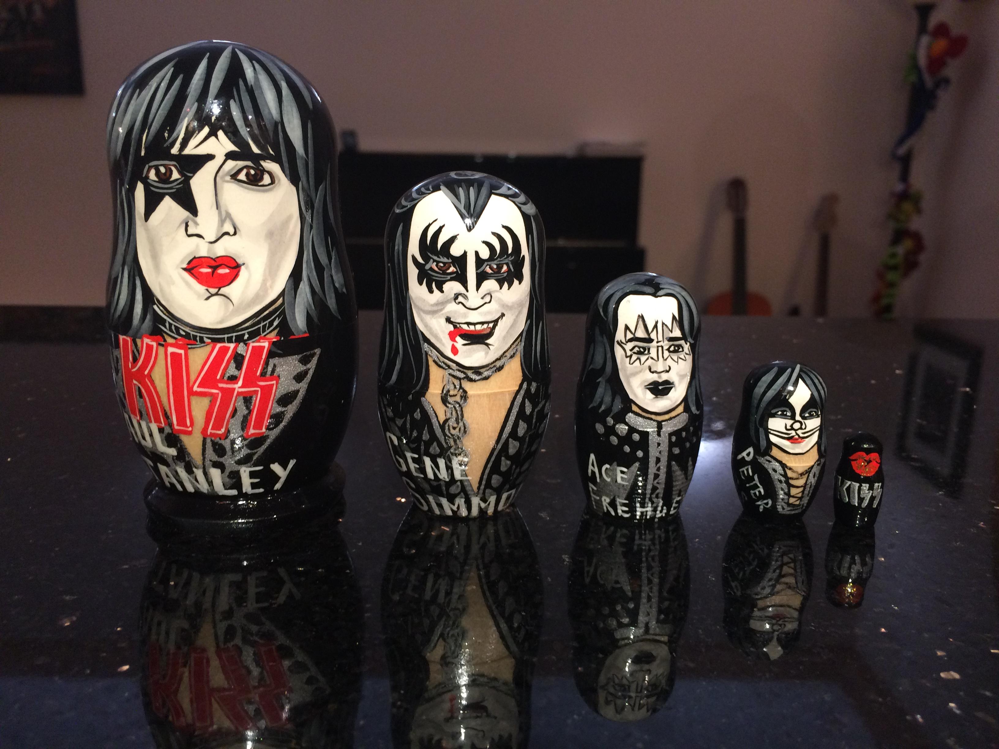 KISS themed Russian nesting dolls r/mildlyinteresting