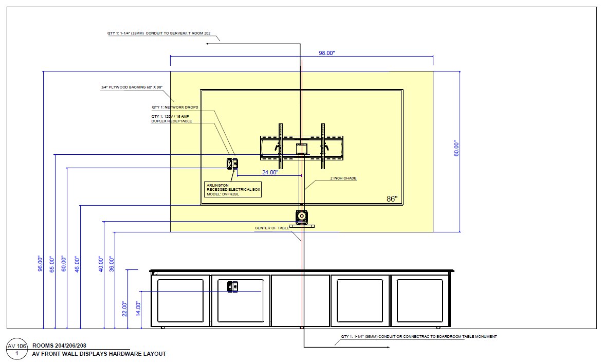 Is there a place online that has a compilation of CAD blocks for TV brackets, wall fittings, AV