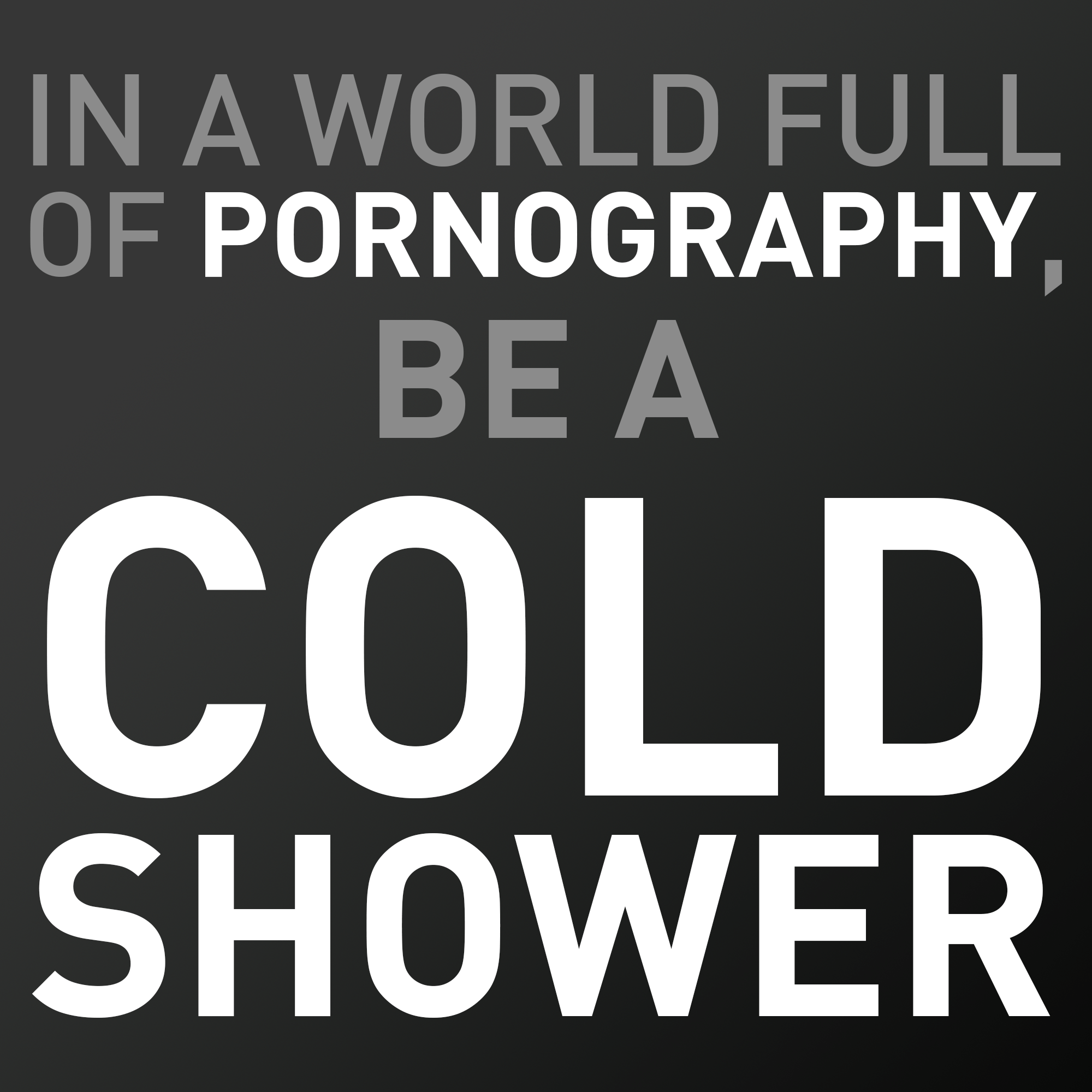 Cold Showers > Fake Good Feelings. r/NoFap