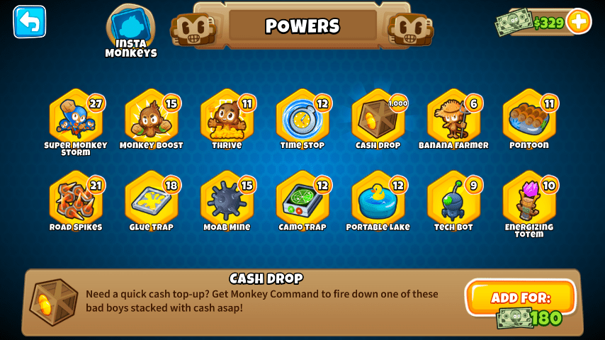 I decided to use my some monkey money btd6