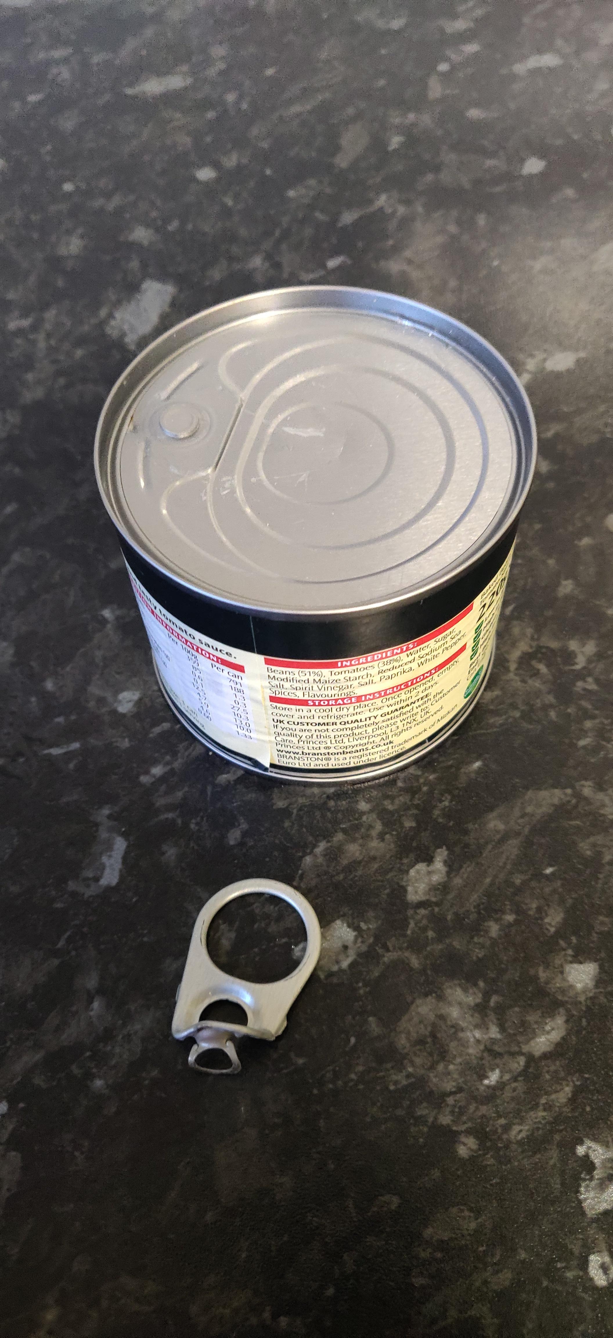 I'm never buying cheap tins of beans again. r/mildlyinfuriating
