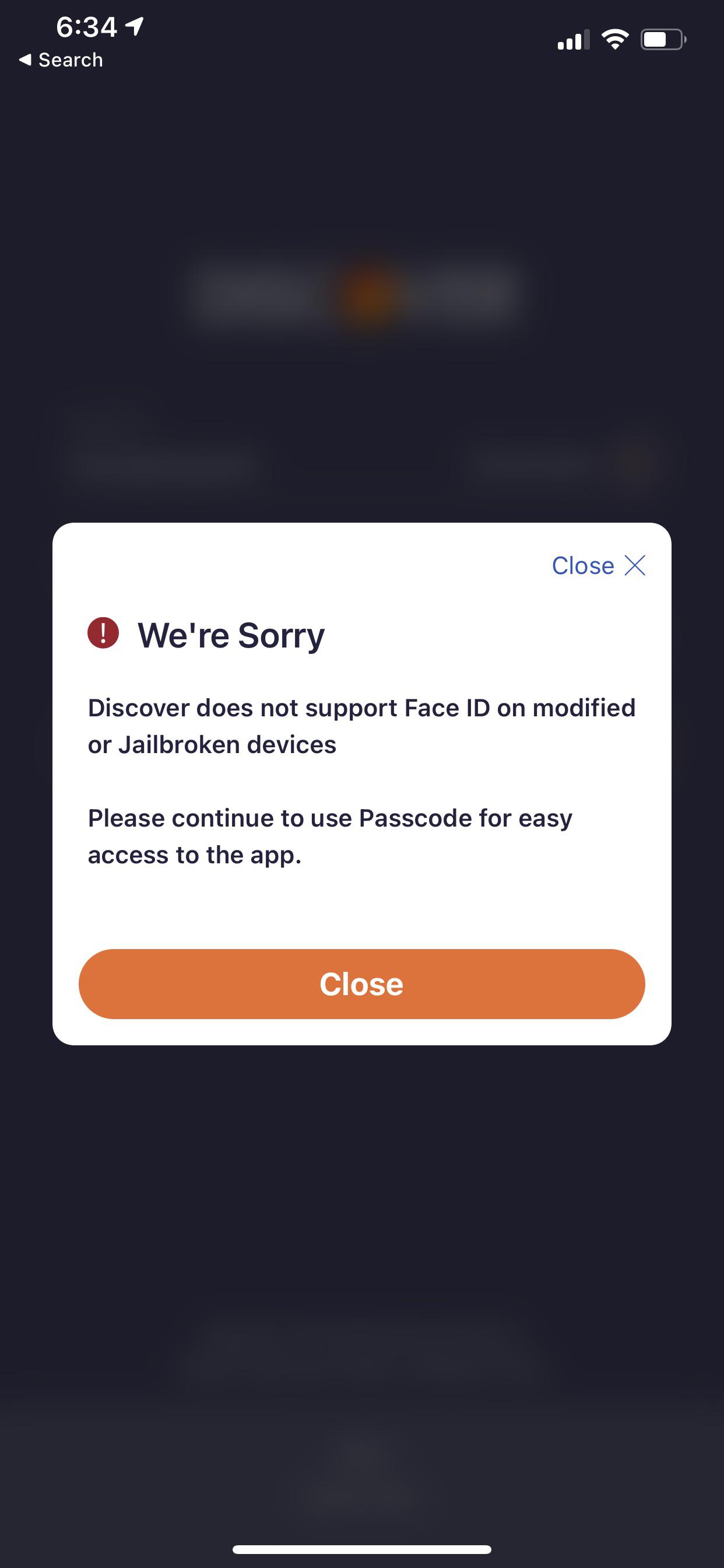 [Help] Discorver does not support face id on jb devices r/jailbreak