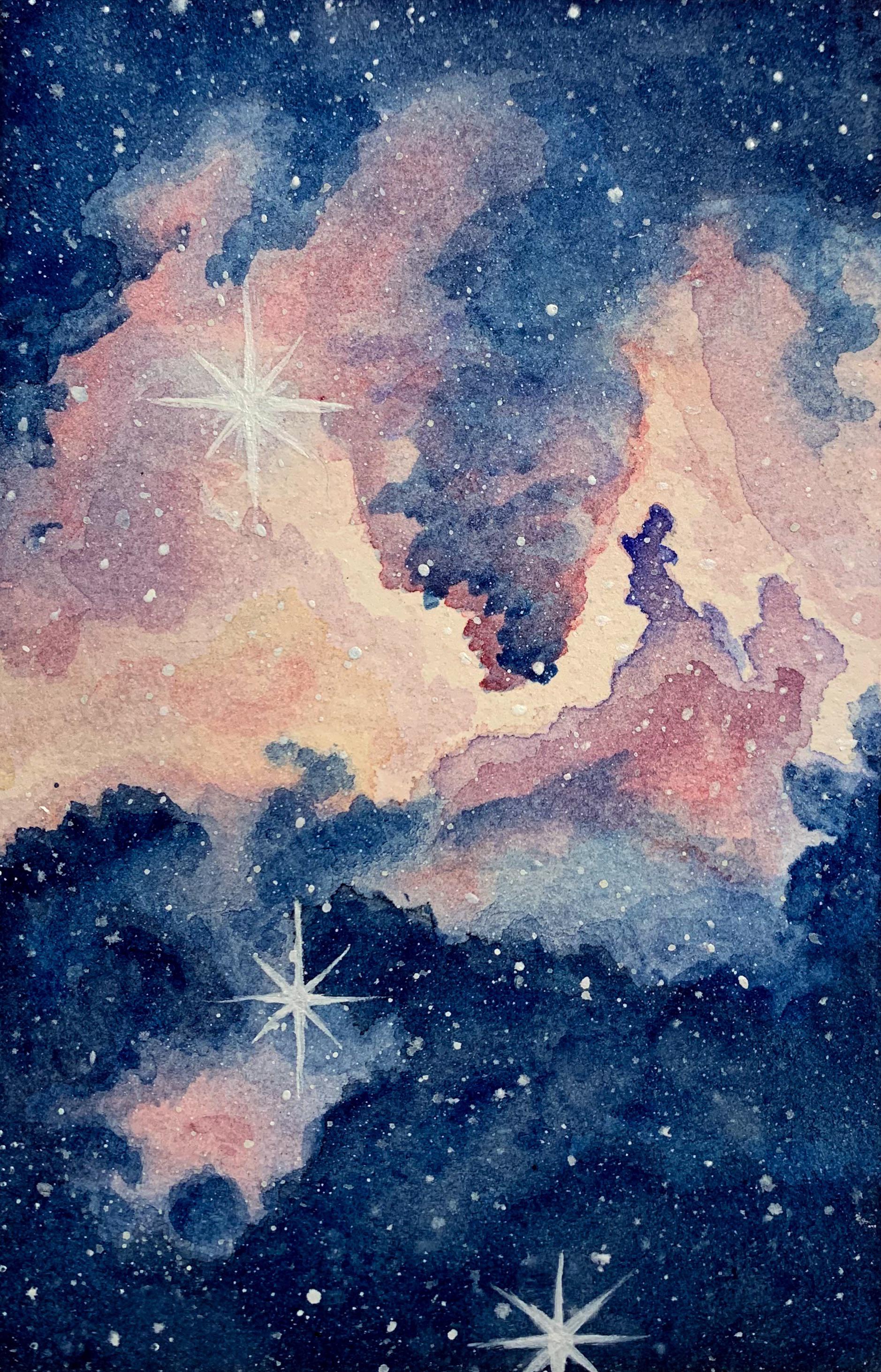 Watercolour nebula painting r/Astronomy