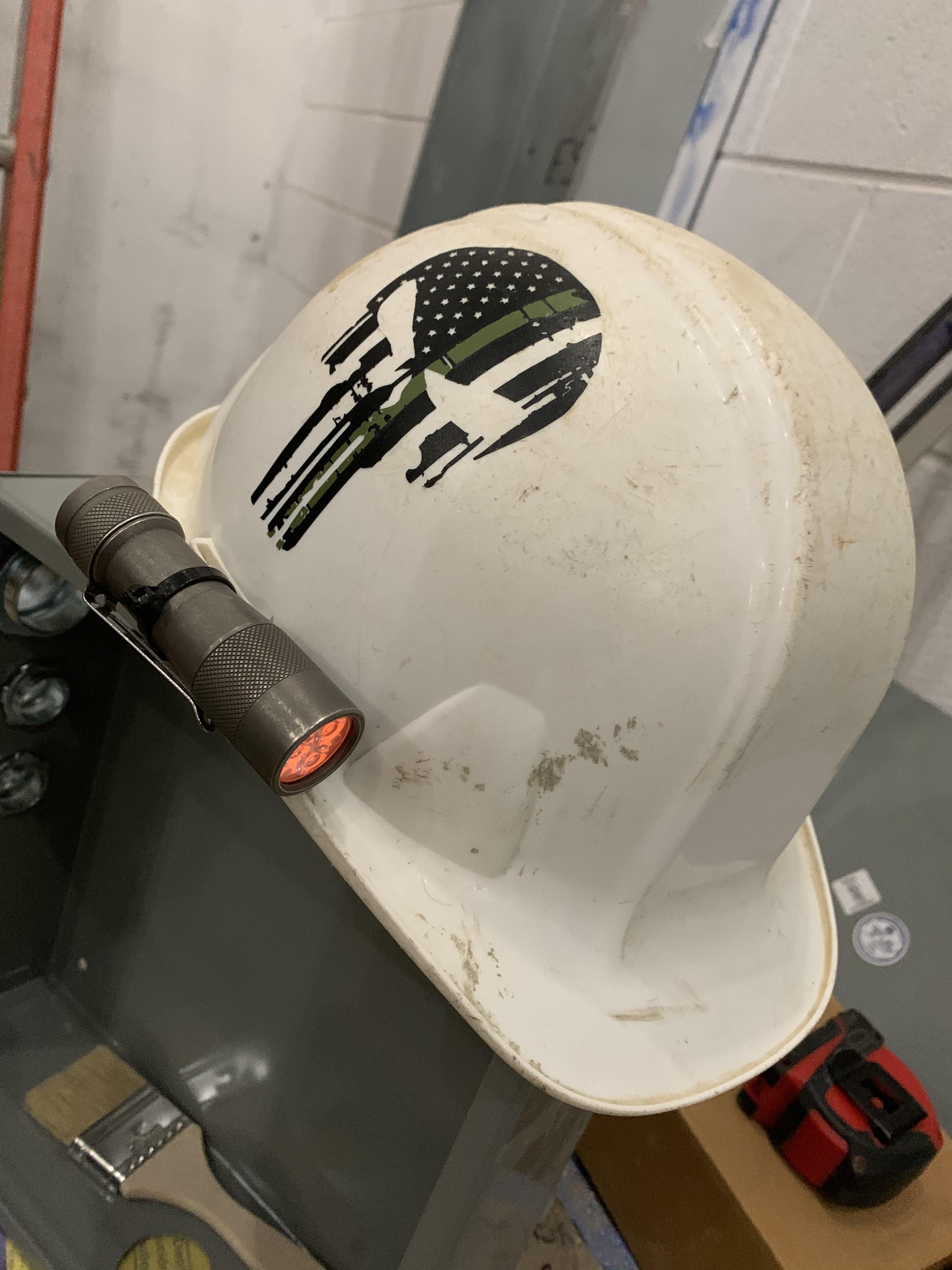 I’ve definitely got the brightest hard hat light today...FW3T for the