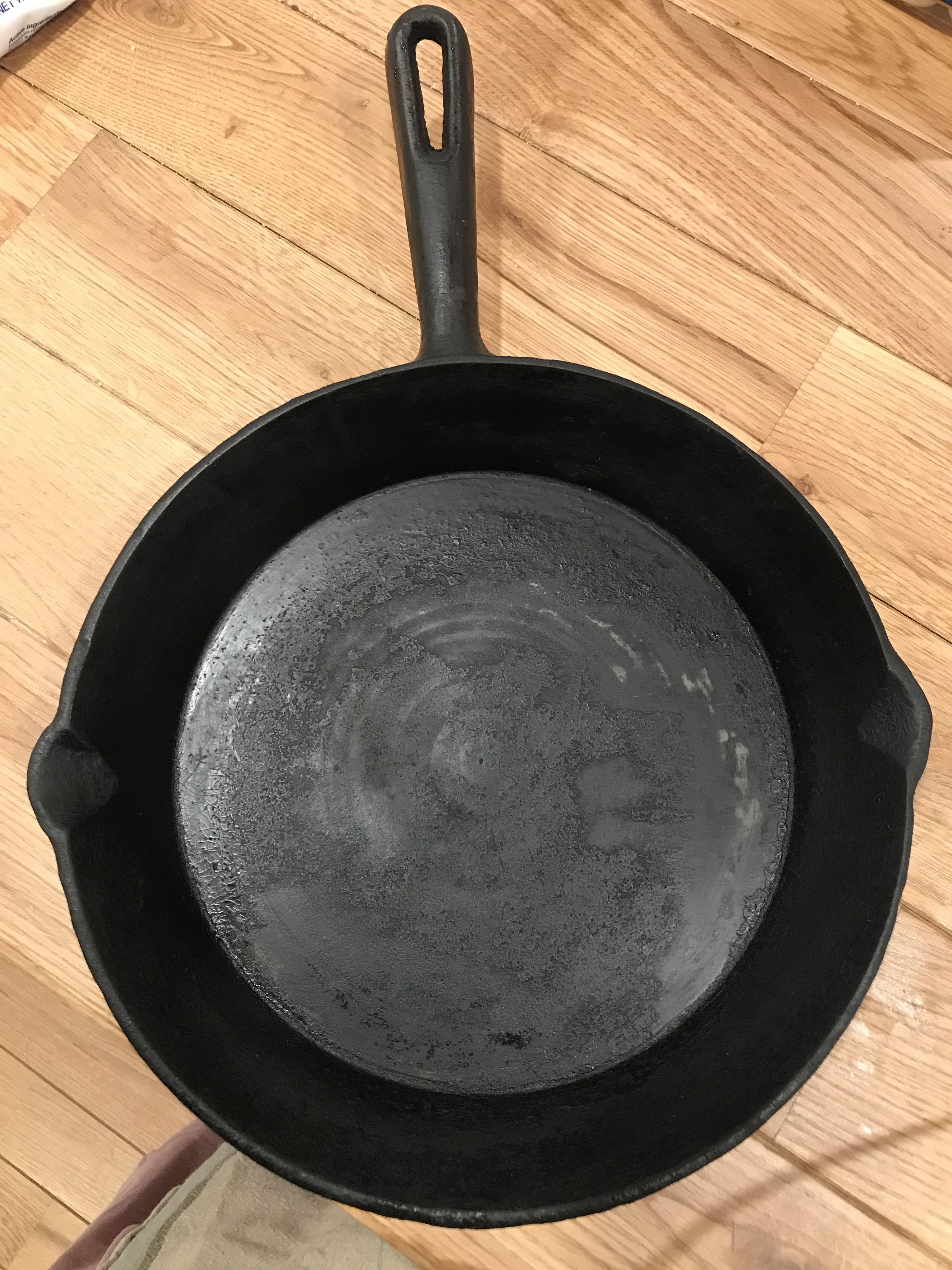 Help! Is this cast iron worth saving? Photo of the bottom in the