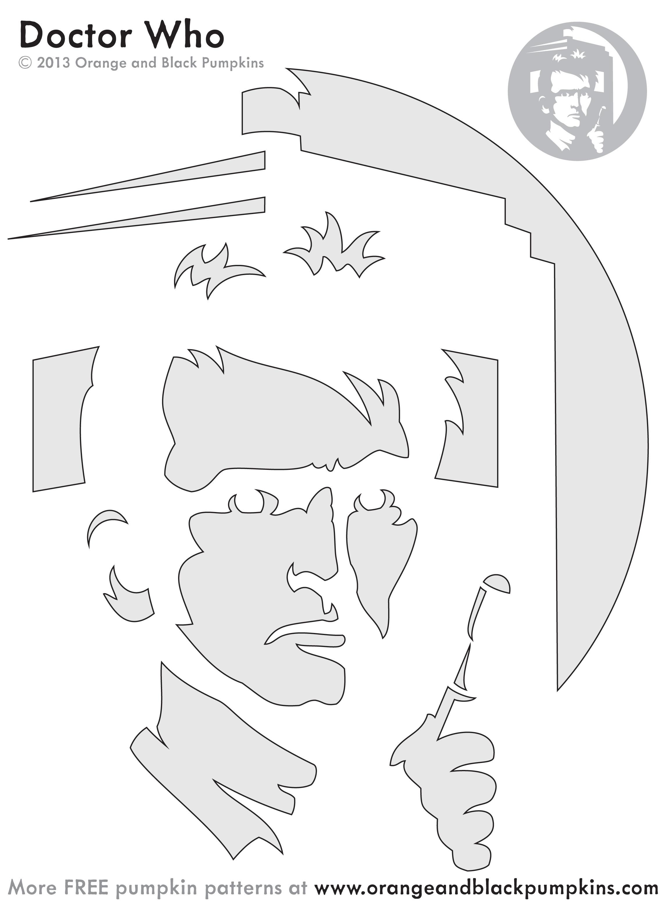 Doctor Who Pumpkin Stencils Doctor Who Pumpkin Stencils