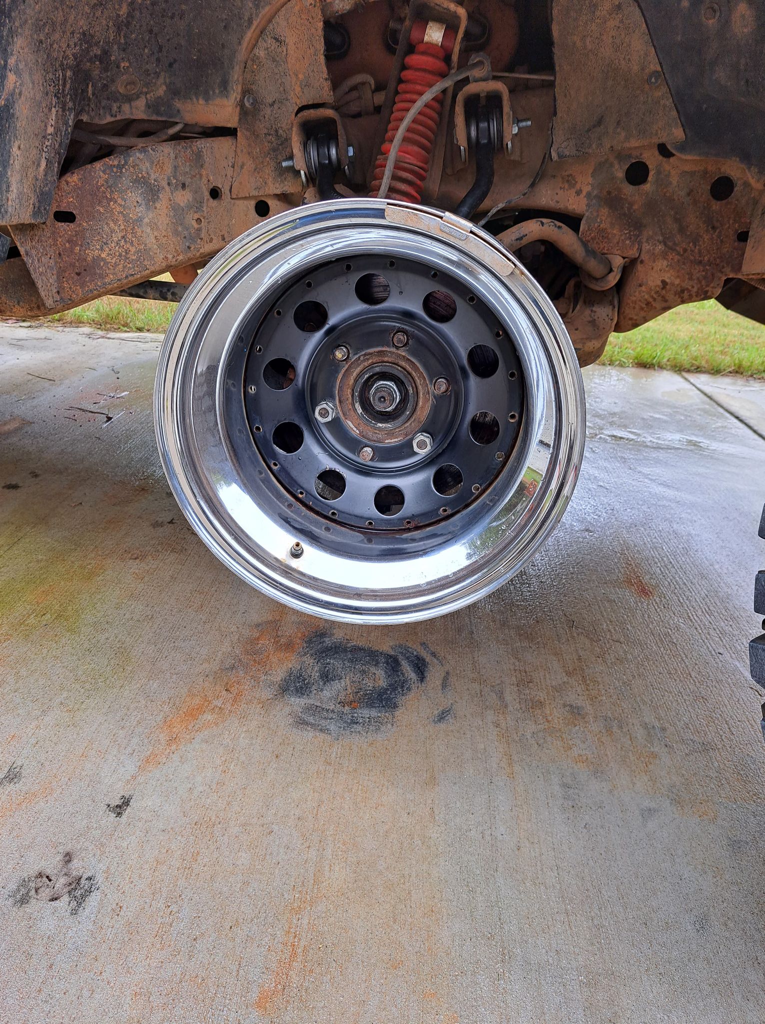 Attempting to "restore" some old steel wheels I got for cheap for my 97