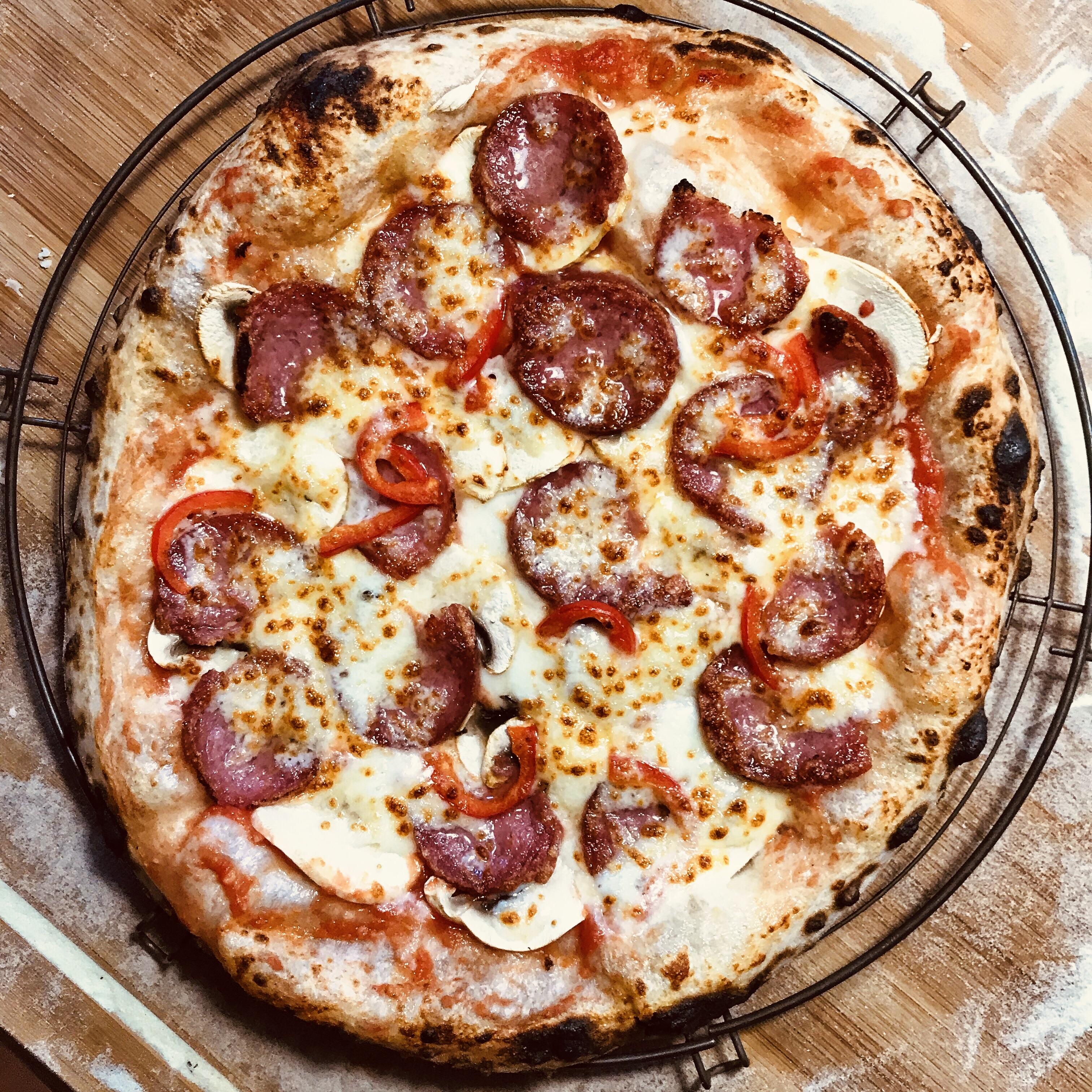 Pizza al salame piccante r/Pizza