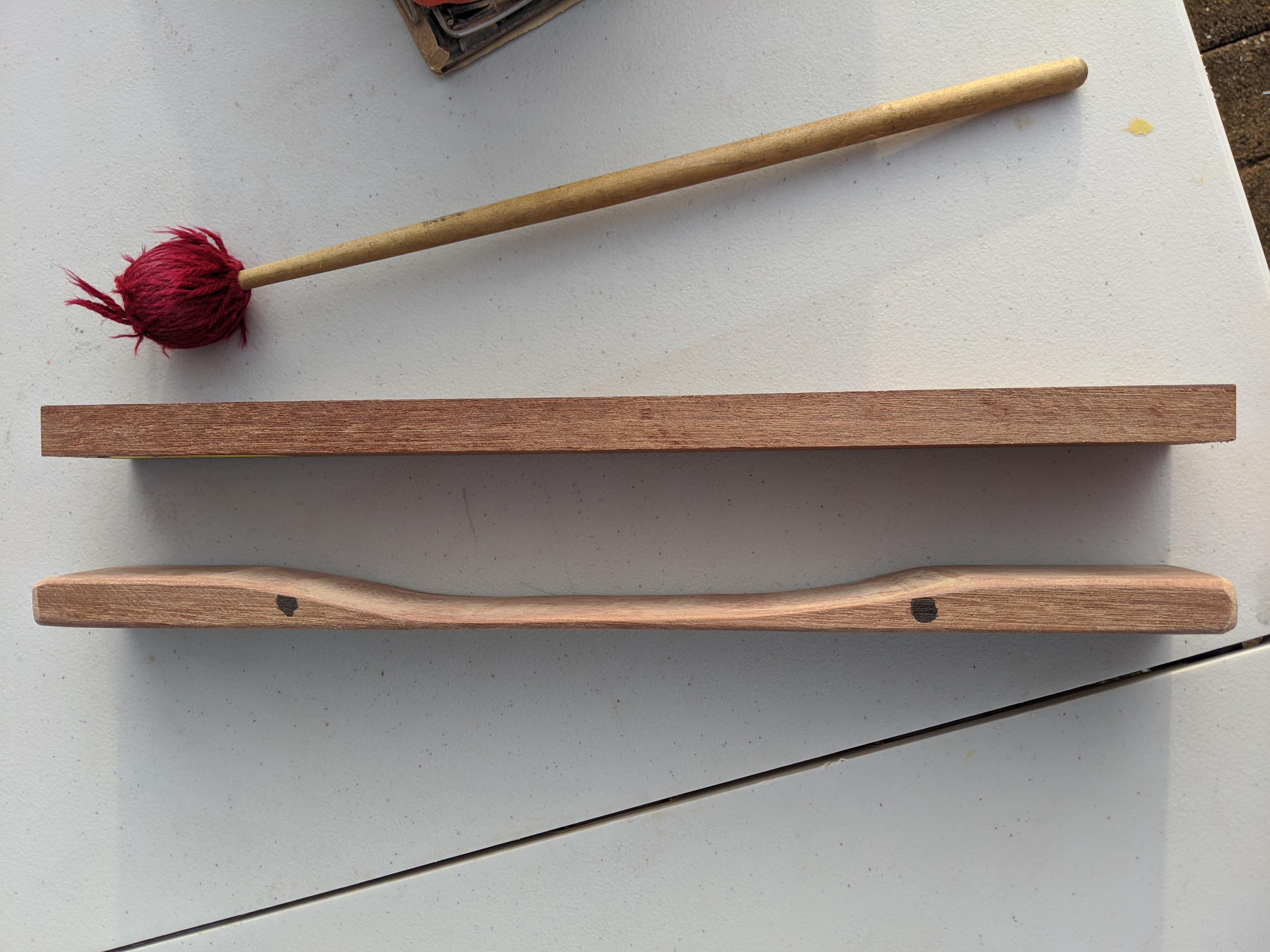 Before/After tuning marimba bars teenagersnew