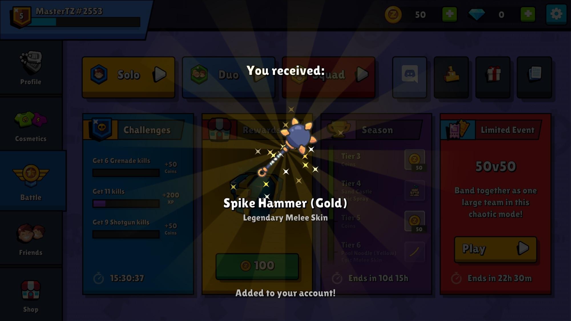 When u get a legendary in zombs royale r/ZombsRoyale