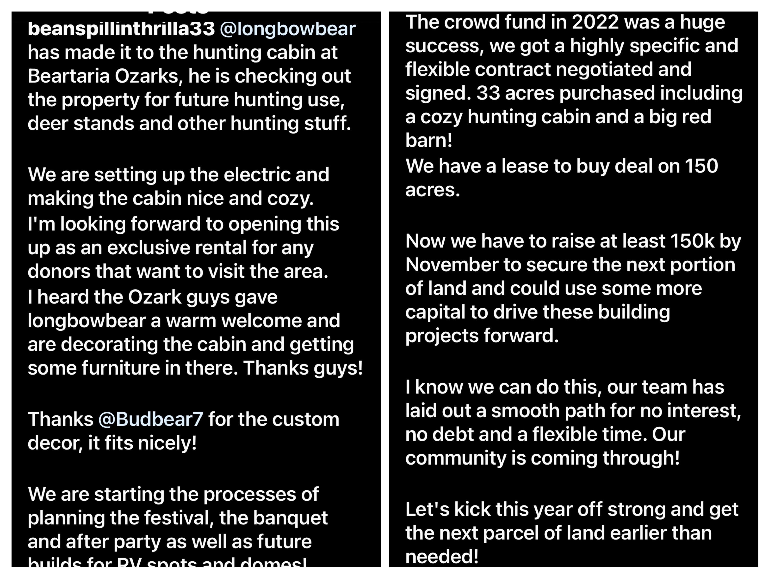 Guise thanks for buying me more land for my portfolio. Donors are to keep donating