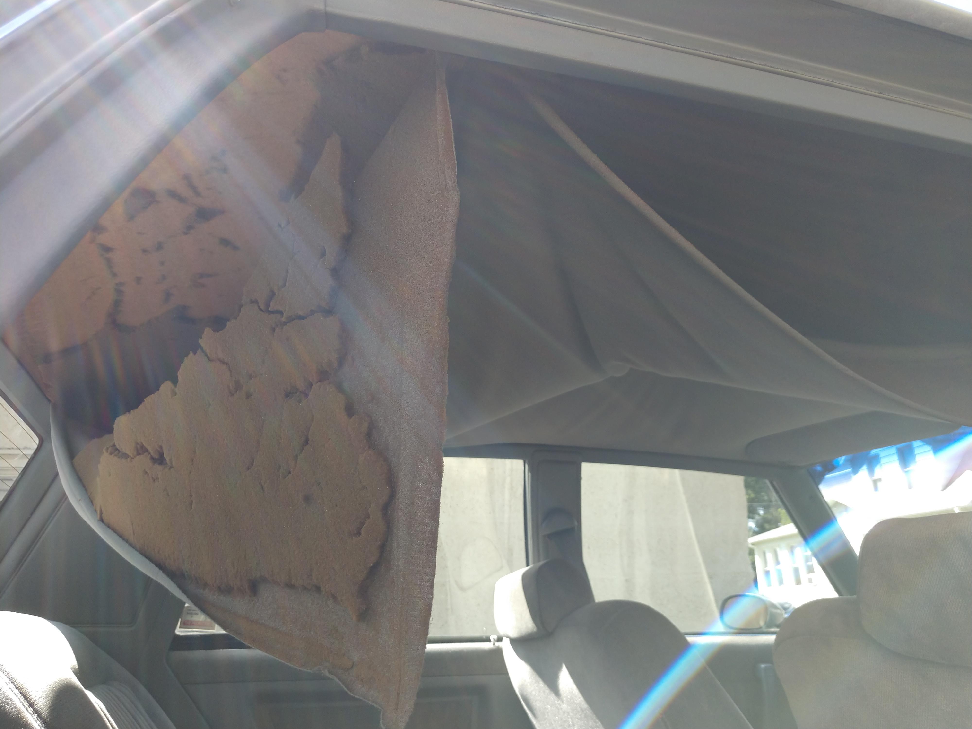 Headliner falling down. Ok to tear it off? I want to replace it but i