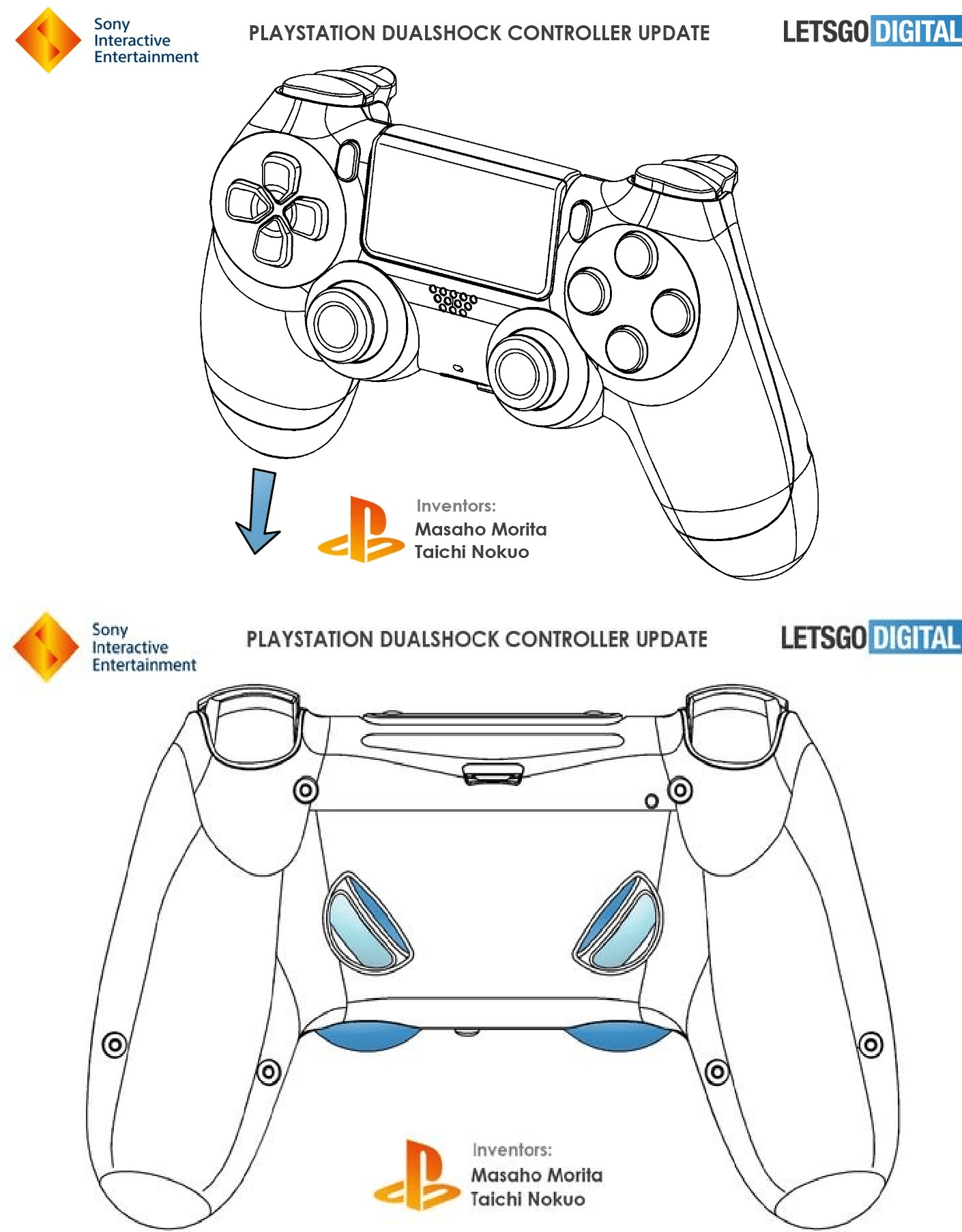 New Patent for Updated Dualshock 4 controllerv [Image] : PS4