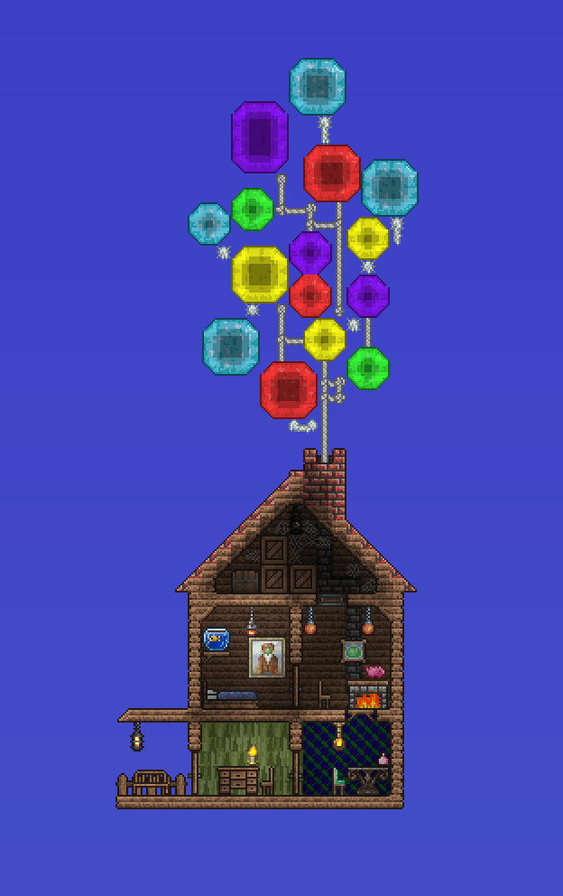 Floating house r/Terraria
