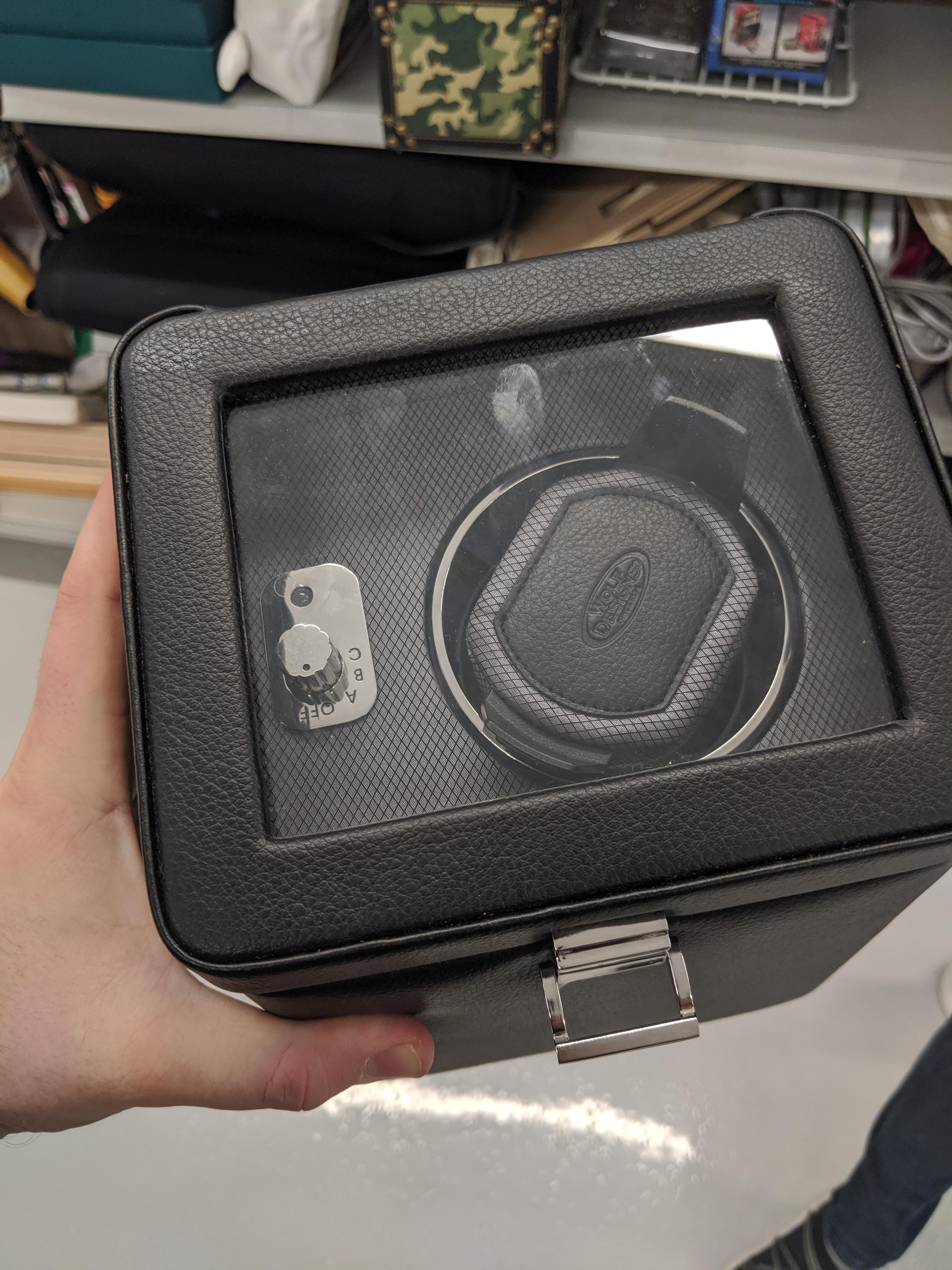 [Wolf] Found this Wolf Design watch winder for 20 at a thrift store