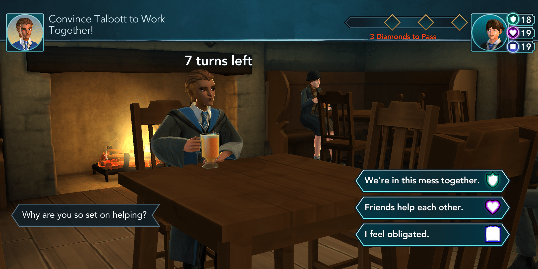 Drinking butterbeer with invisibility potion ( Talbott TLSQ Spoiler