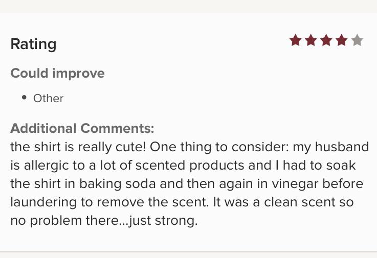 How often do you get complaints about scented detergents? Any advice? I