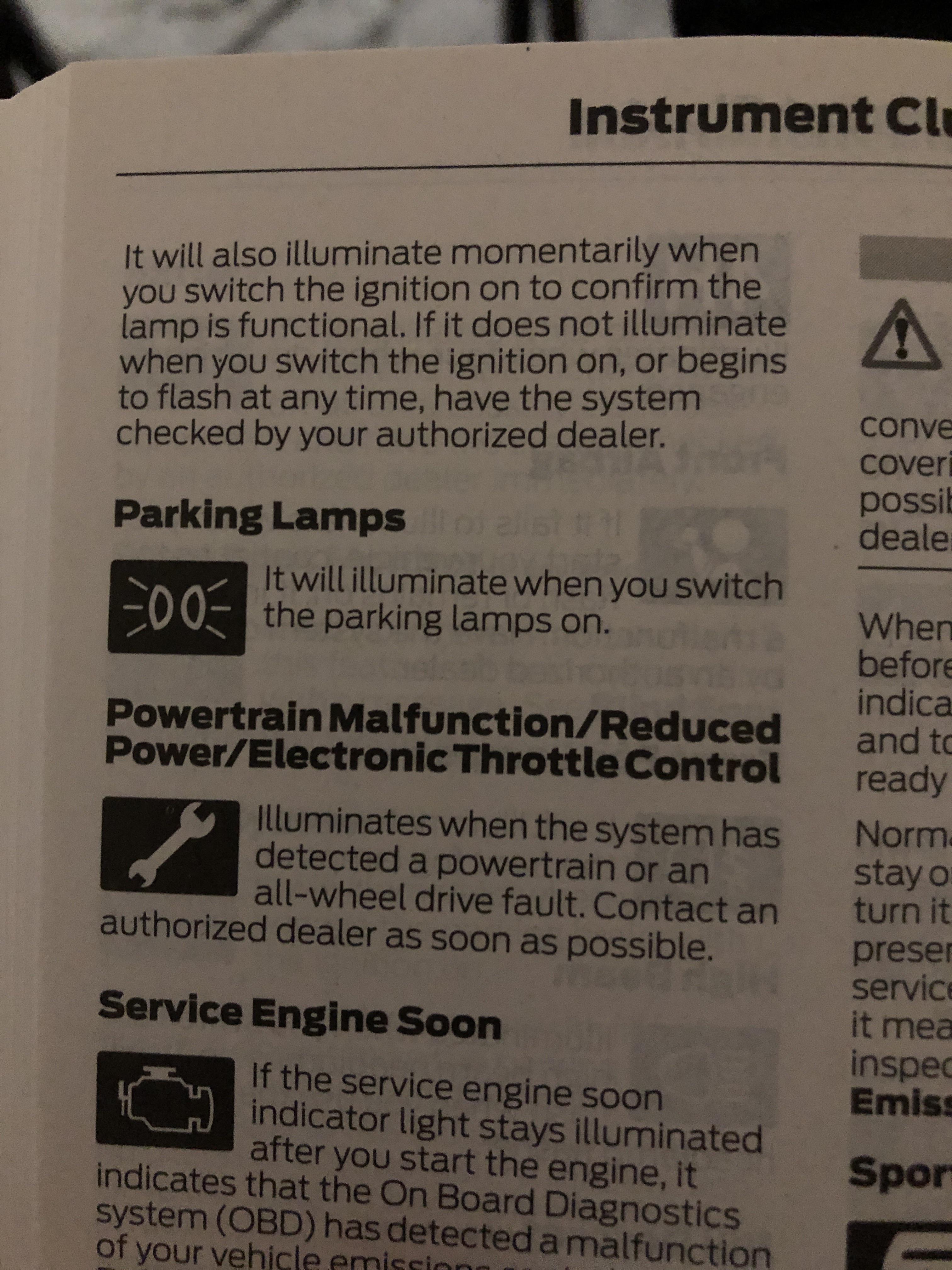 2016 F150 xl 2.7 eco RWD. I had the wrench light come on when I was