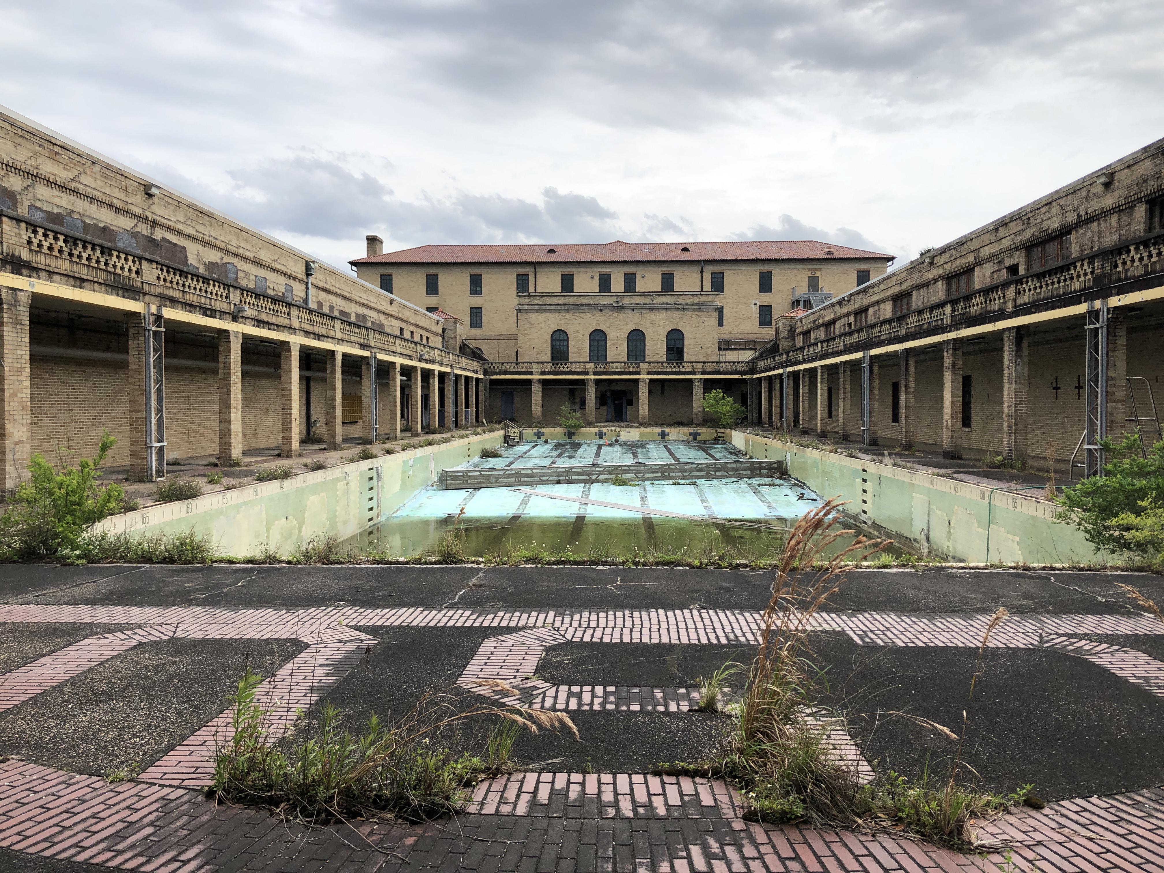 Abandoned Huey P. Long Pool at LSU. Anyone have any stories about this