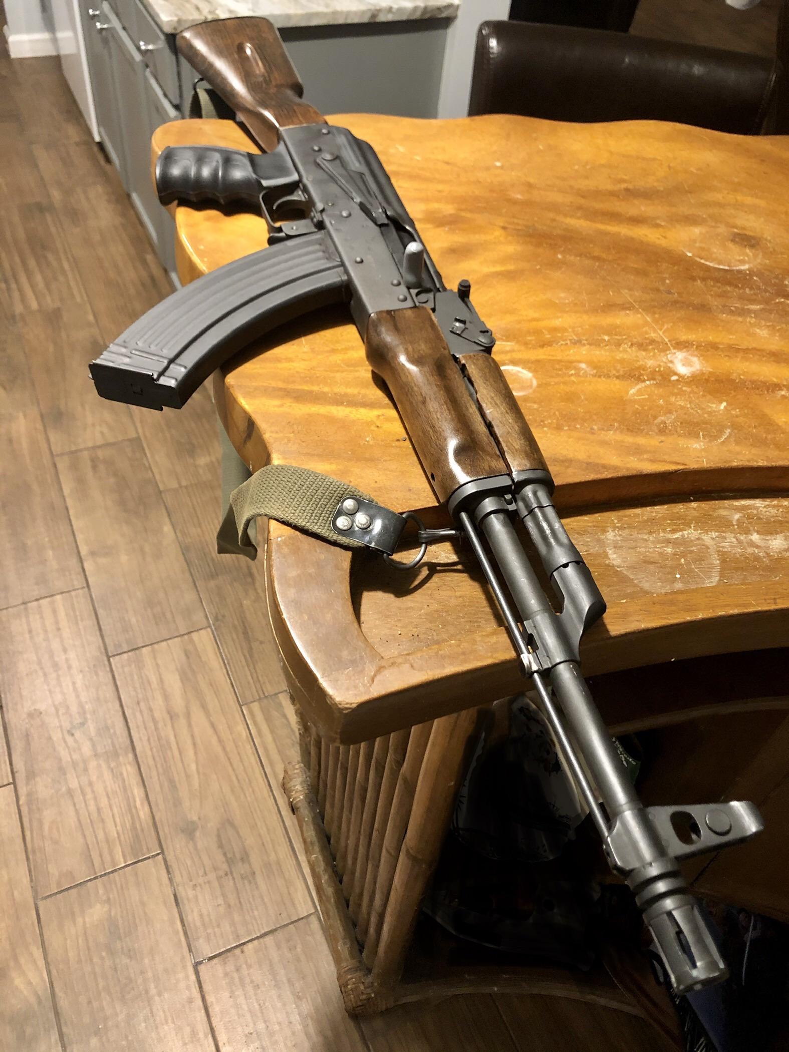 Refinished some Bulgarian surplus wood for the AK I got from my uncle