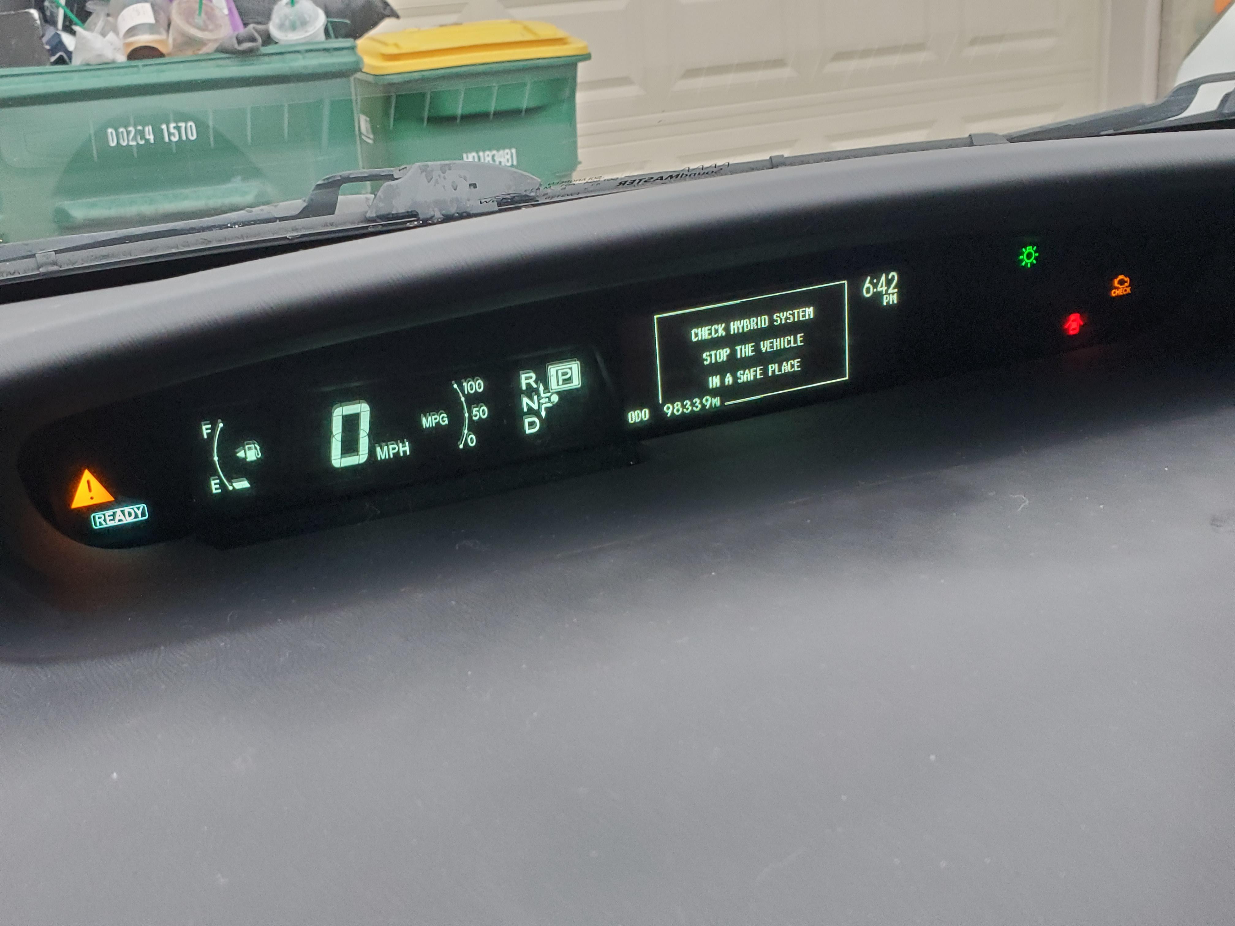 Got a hybrid system overheat warning and now this, 2013 Prius, any