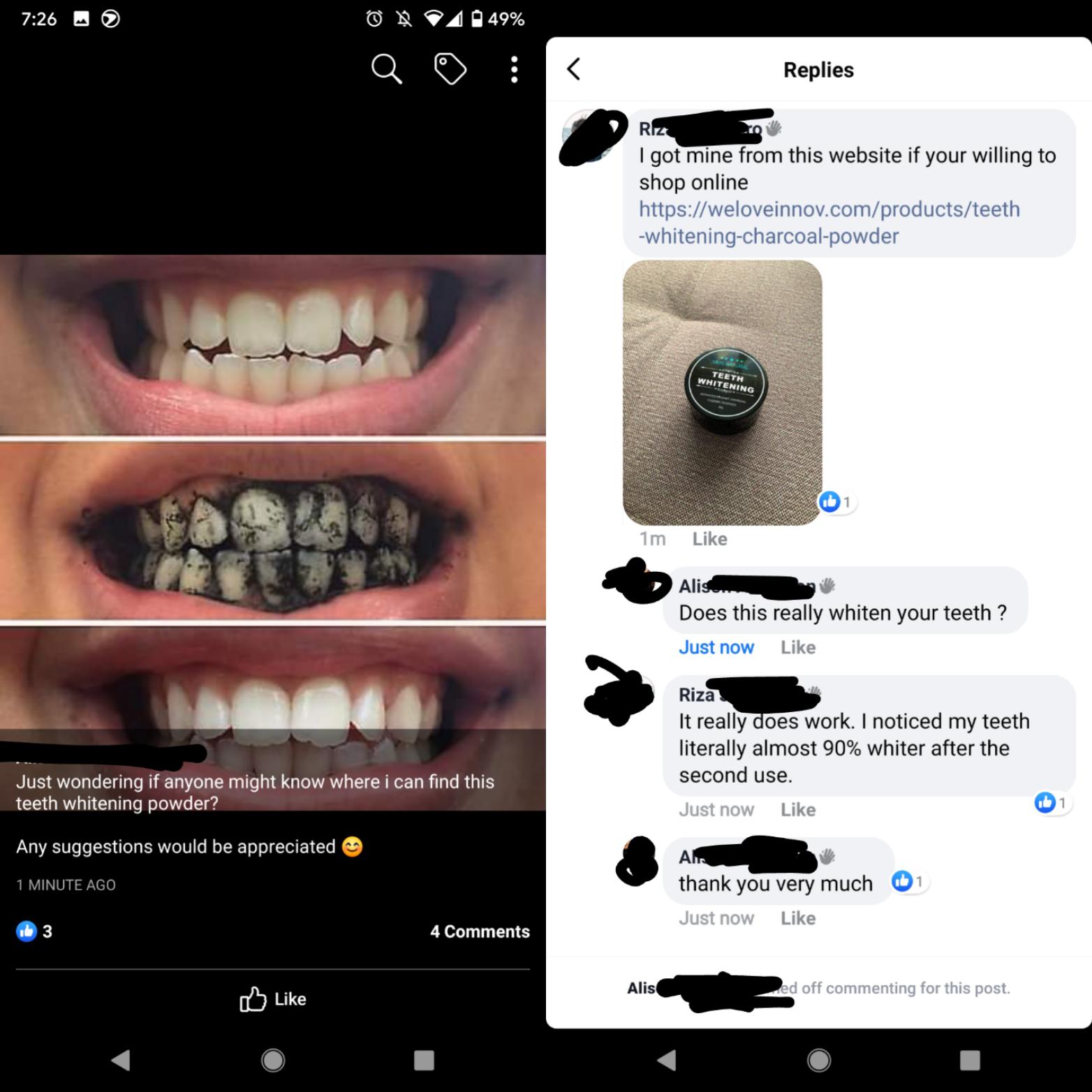 Posted on a crafting facebook group. Answered in less than a minute