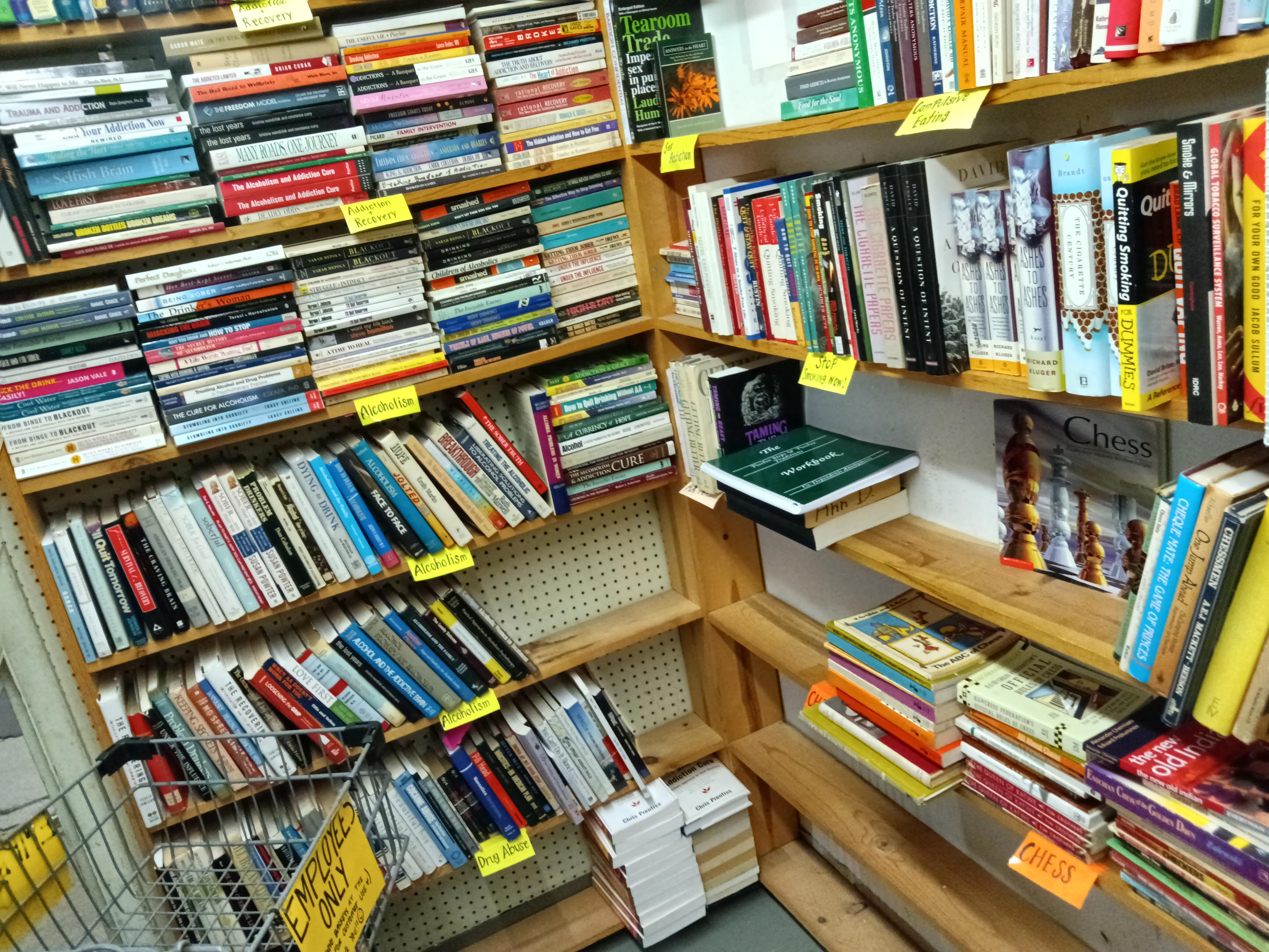 My local used book store has the chess books grouped with the books on