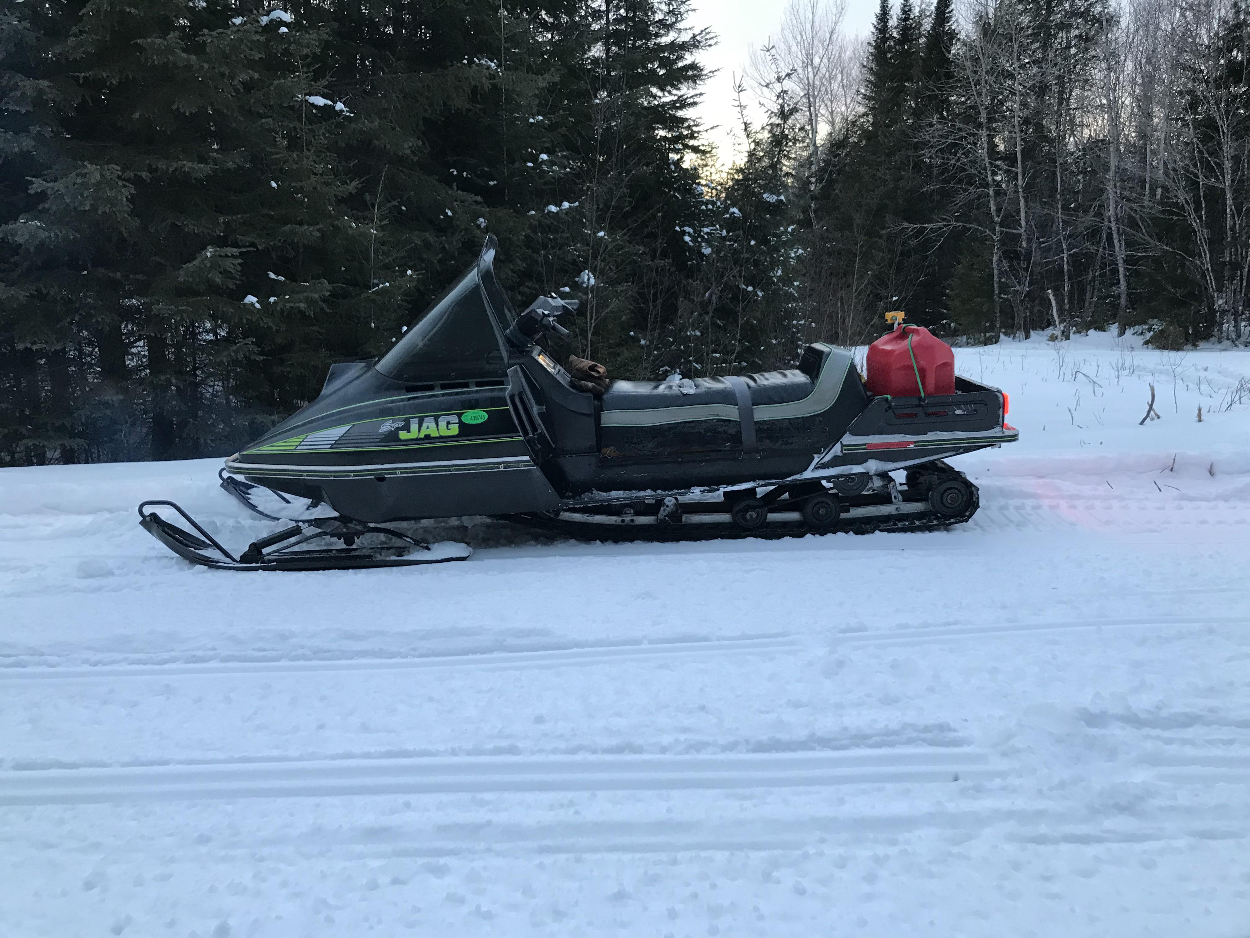 1989 Super Jag 440 Just Outside of Presque Isle, ME snowmobiling