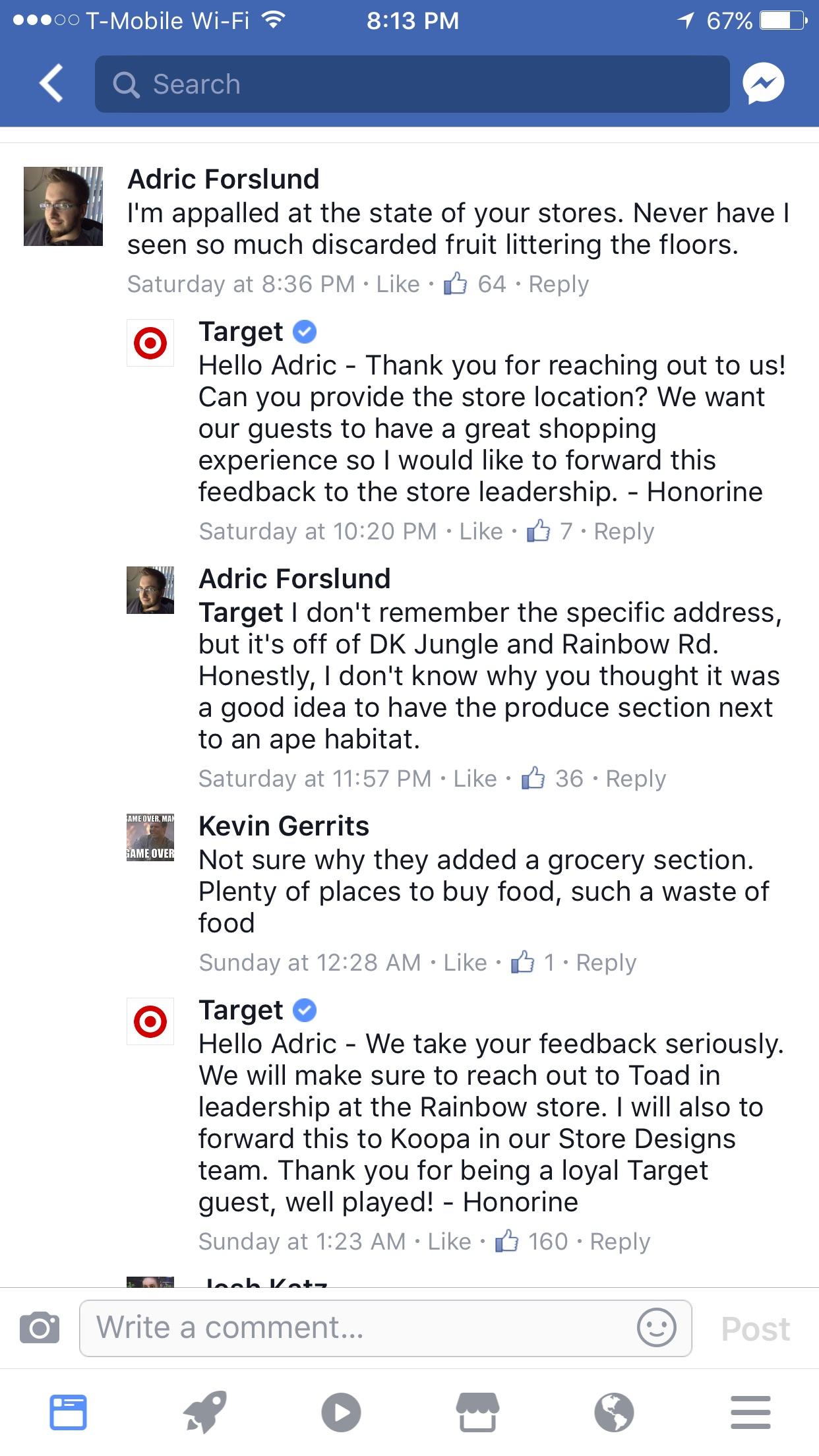 Target Customer Service r/funny
