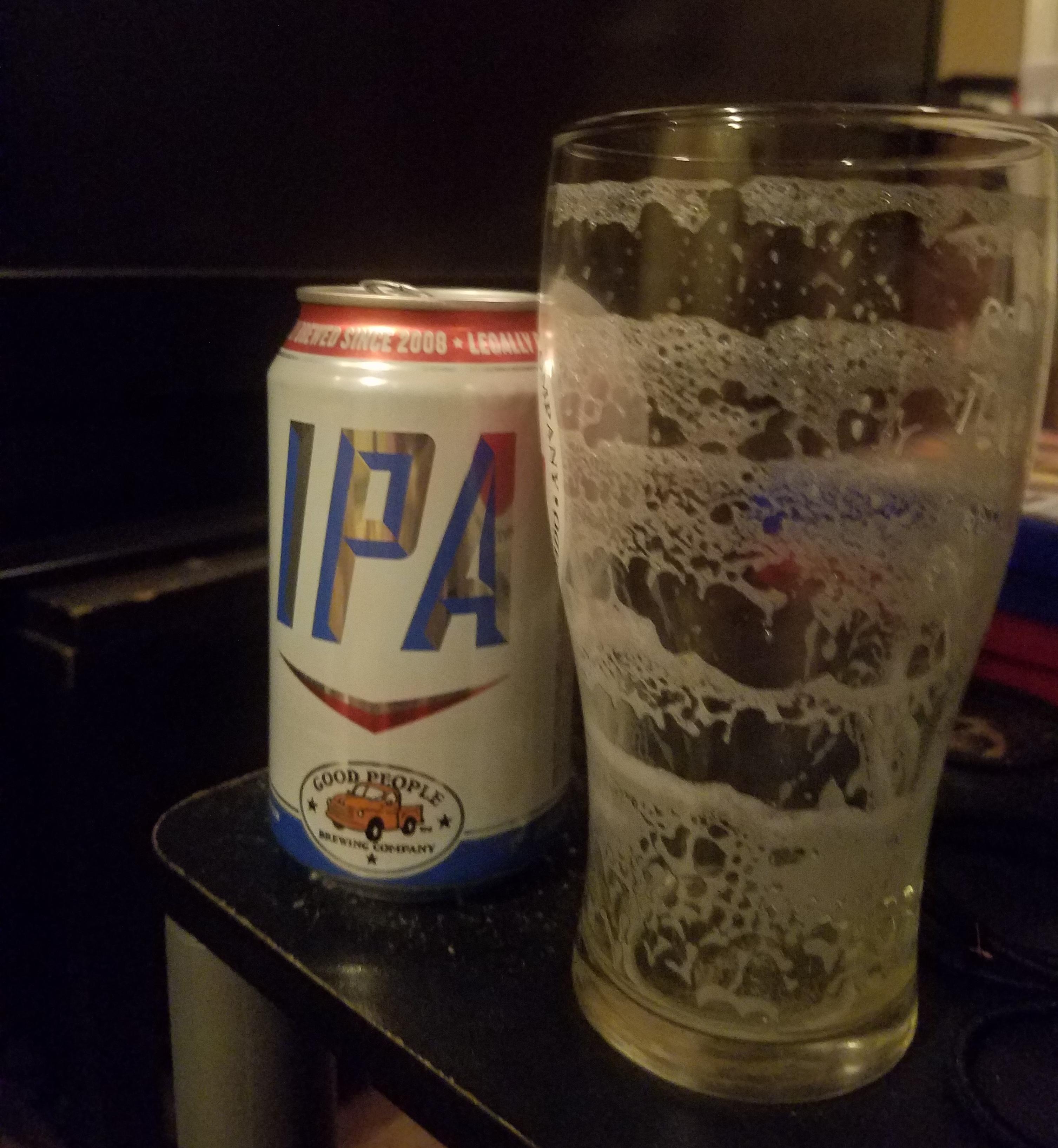 Clean glass, good pour, fresh can of beer, when you can count the rings