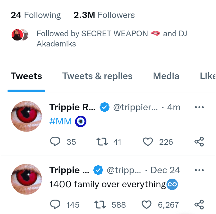 Trippie tweeted MM just now. I think he's dropping the 1st single for