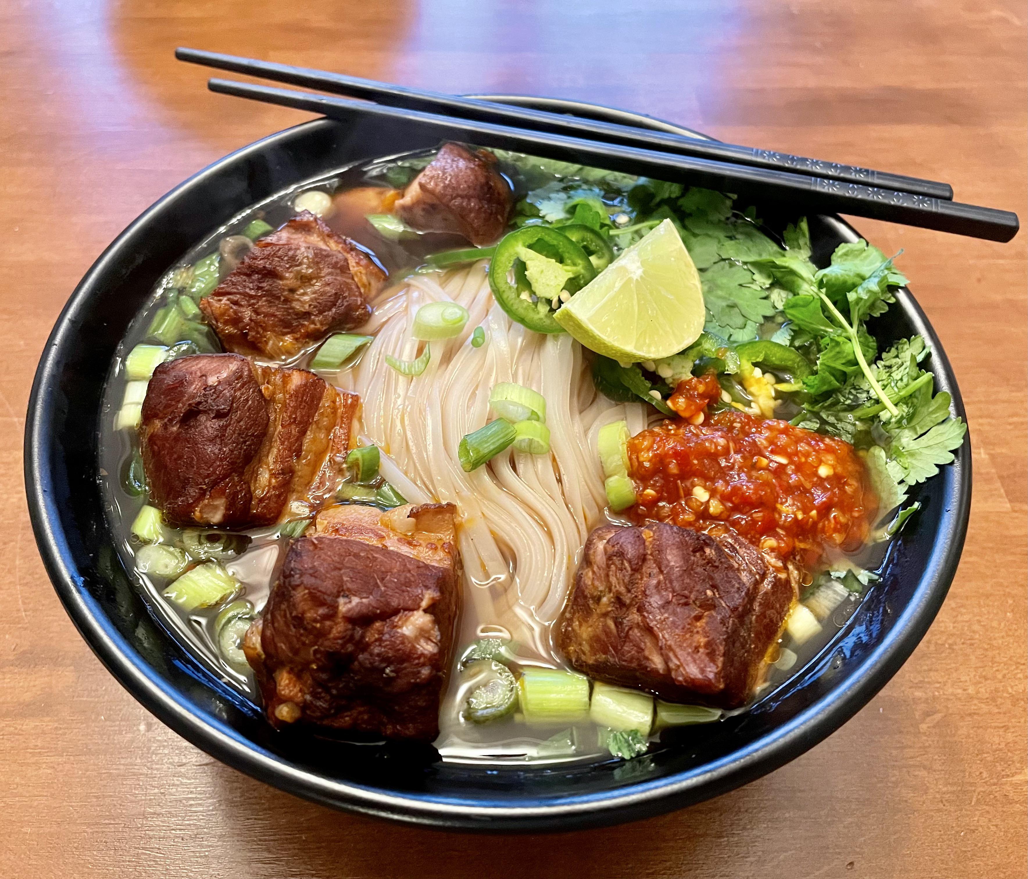 Braised Pork Belly Pho r/FoodPorn