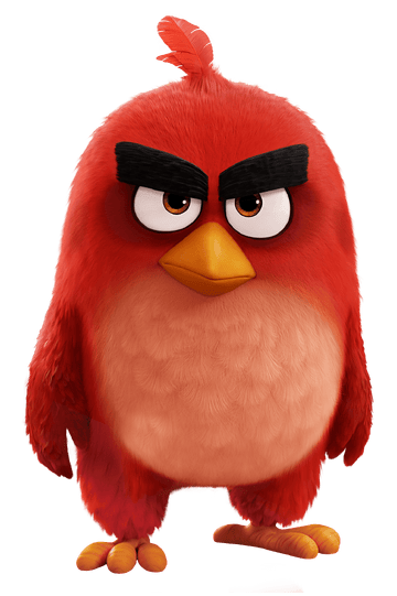 Red The Symbiote Naked Angry Bird : animation