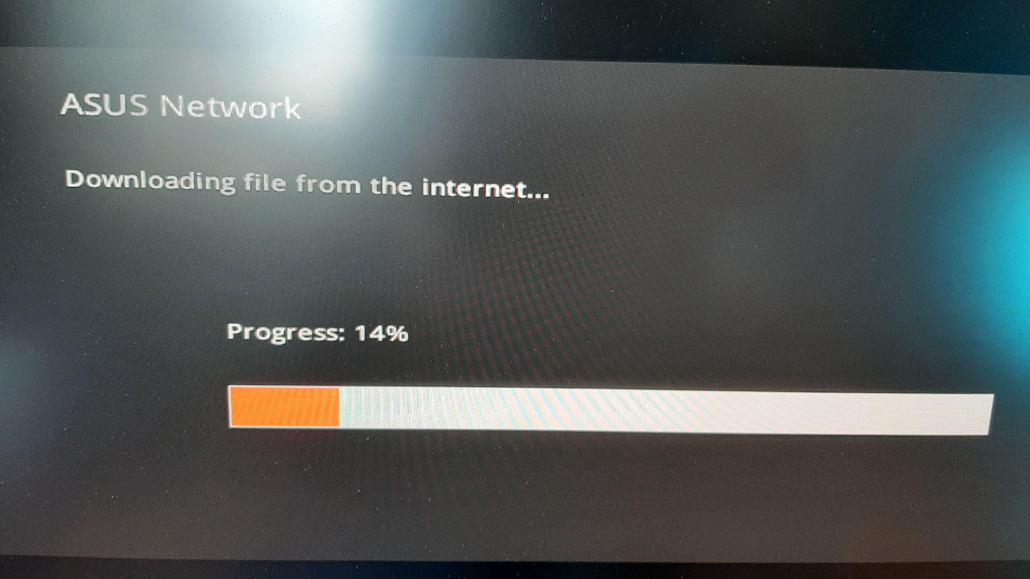 Tried updating my asus motherboard and used the "via option
